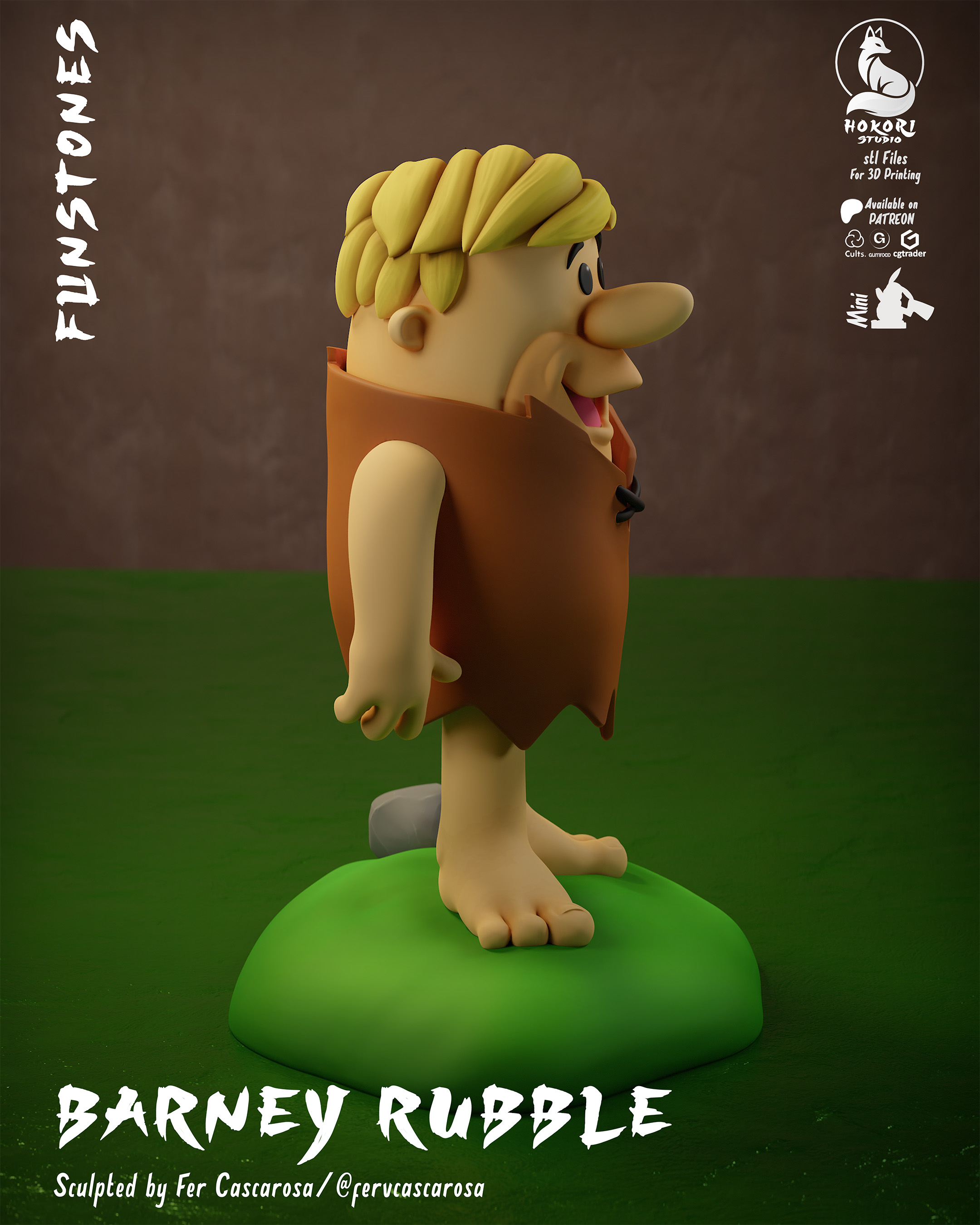 Barney Rubble 模型预览图 4