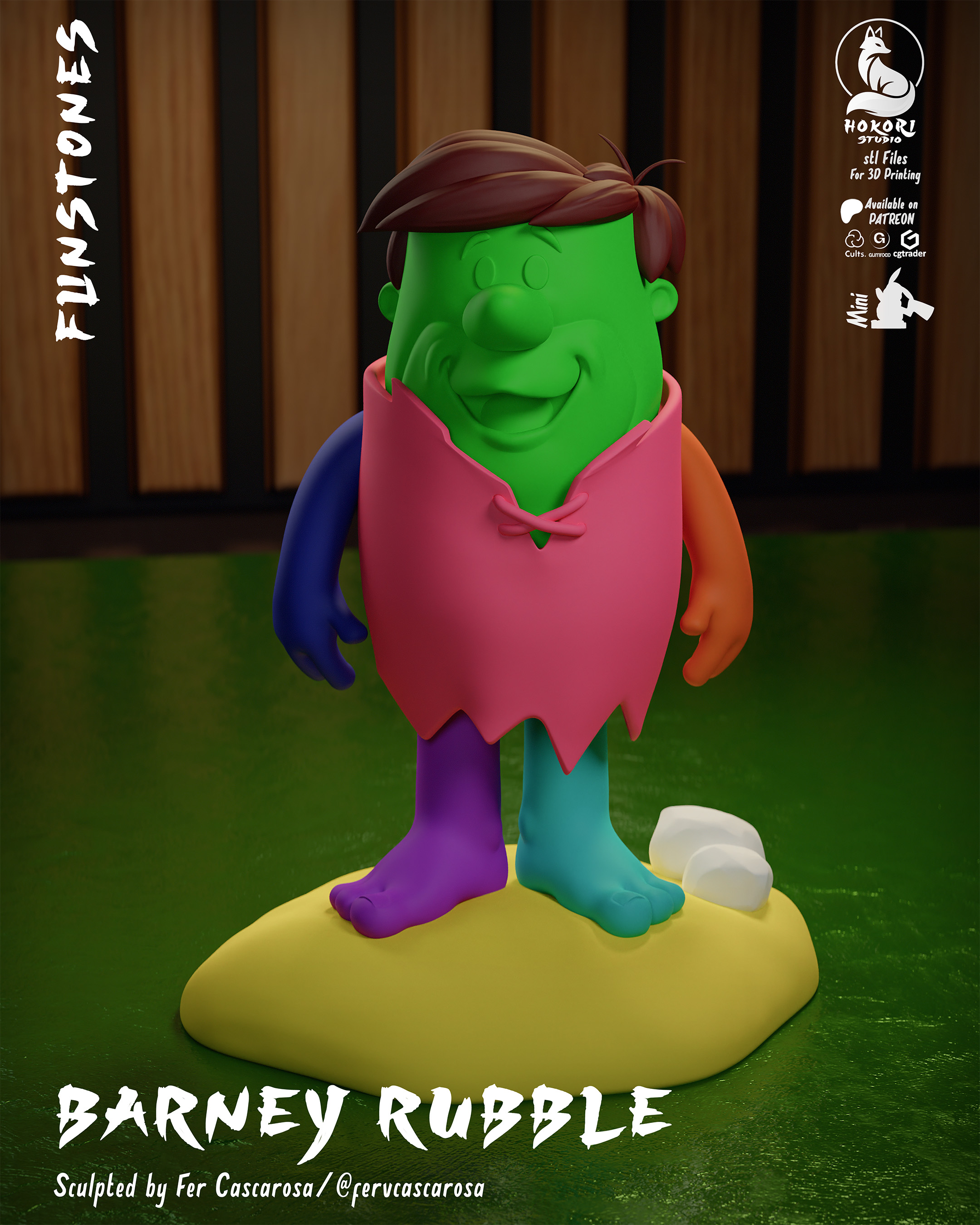 Barney Rubble 模型预览图 7