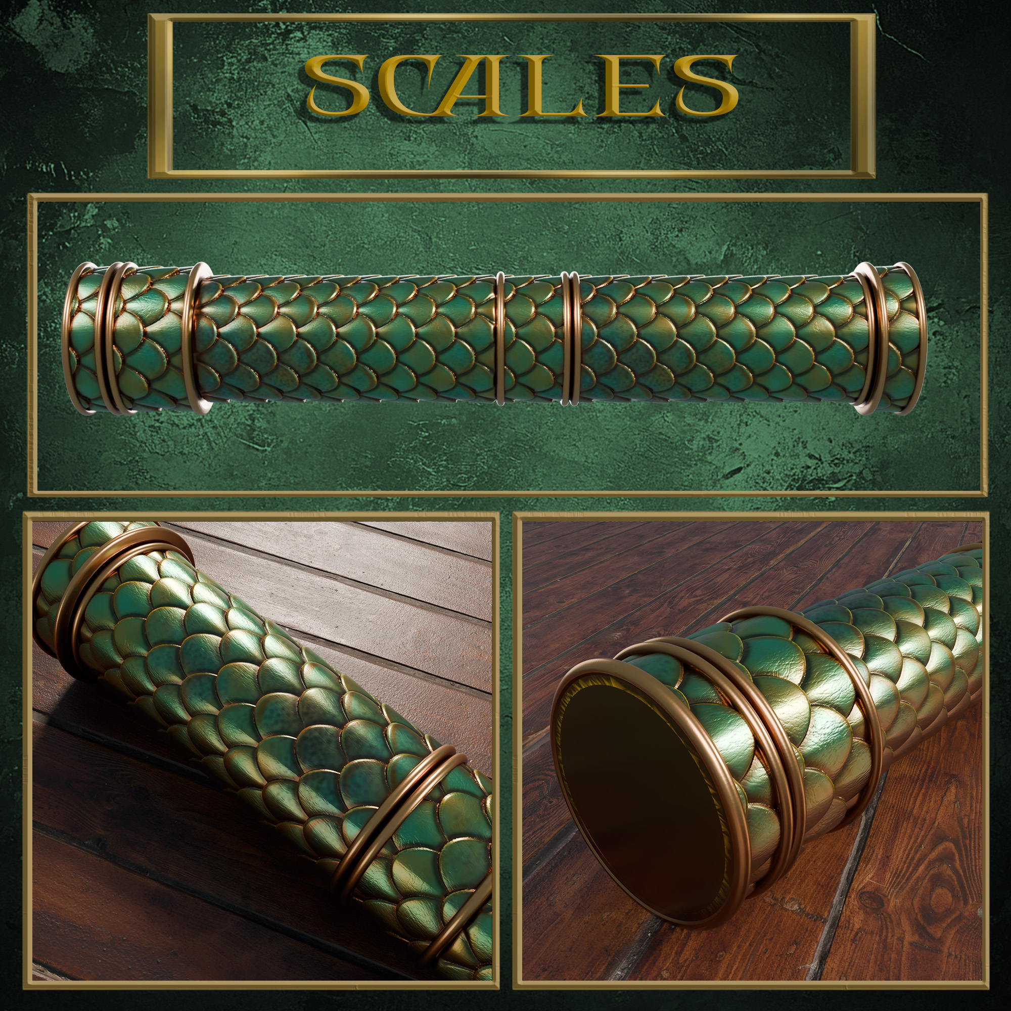 Epic Playmat tubes: Generic Scales Theme 模型预览图 1