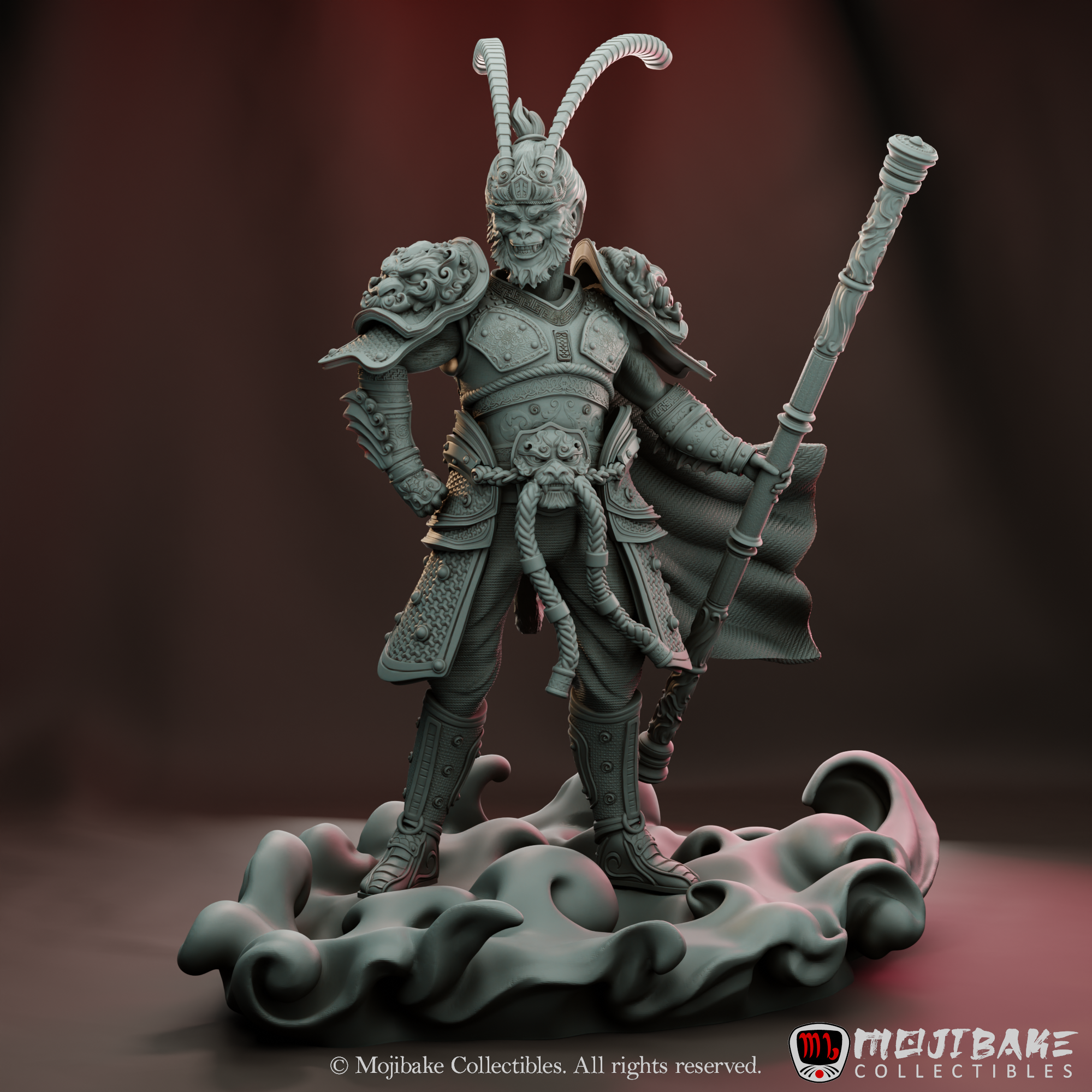 Wukong, The Monkey King Statue (Pre-supported) 模型预览图 1