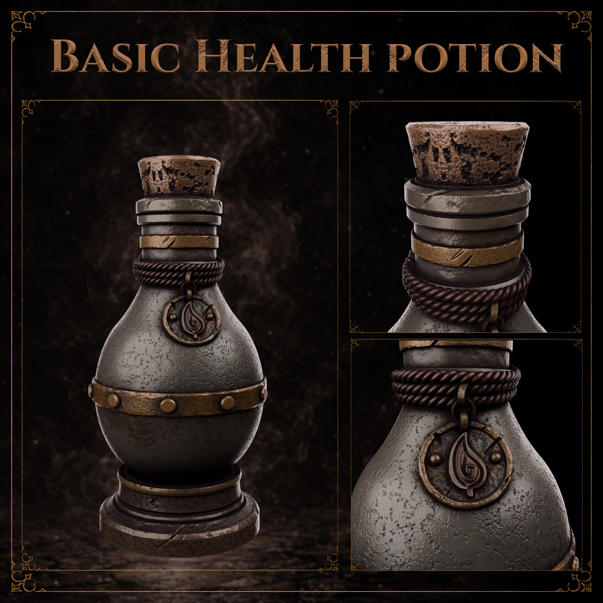 Forbidden Apothecary: Basic Health Potion 模型预览图 1