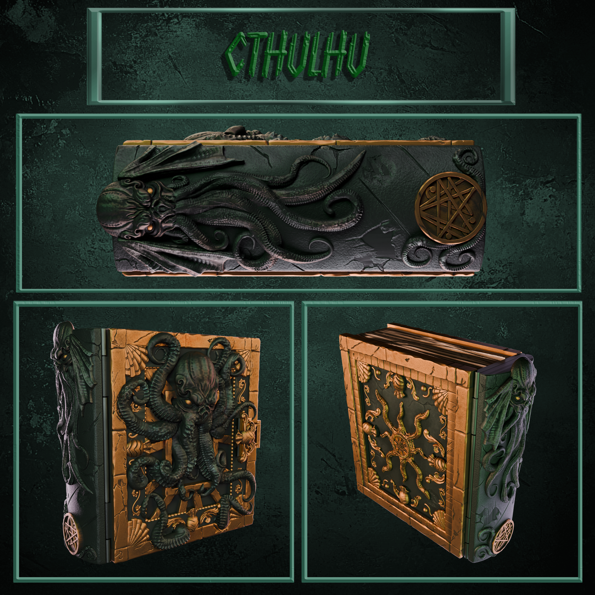 The Adventurer's tomes : Cthulhu Tome 模型预览图 1