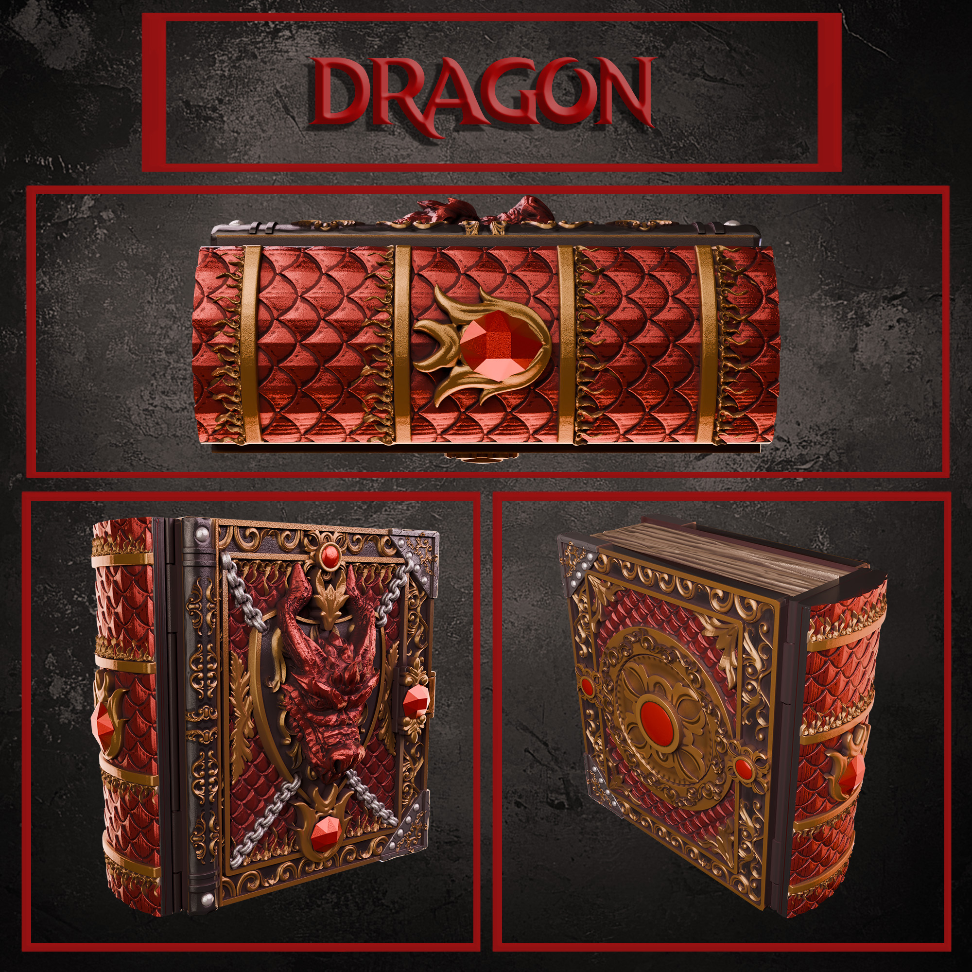 The Adventurer's tomes : Dragon Tome 模型预览图 1
