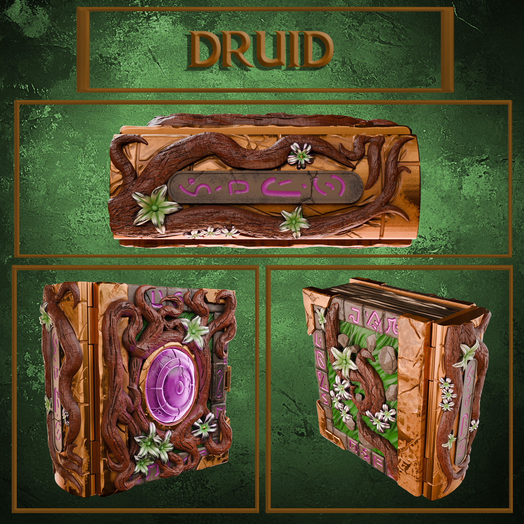 The Adventurer's tomes : Druid Tome 模型预览图 1