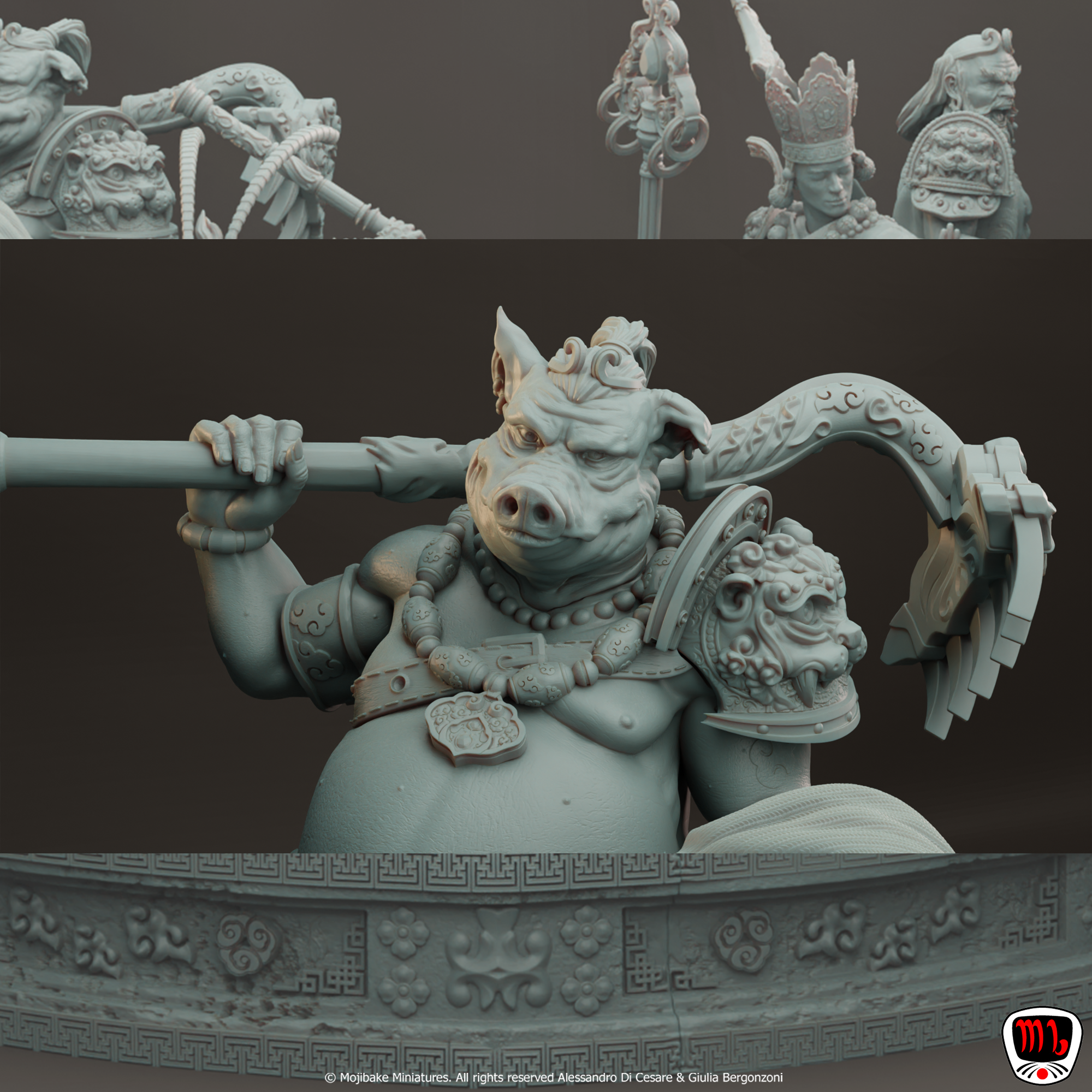 Journey to the west diorama 模型预览图 2