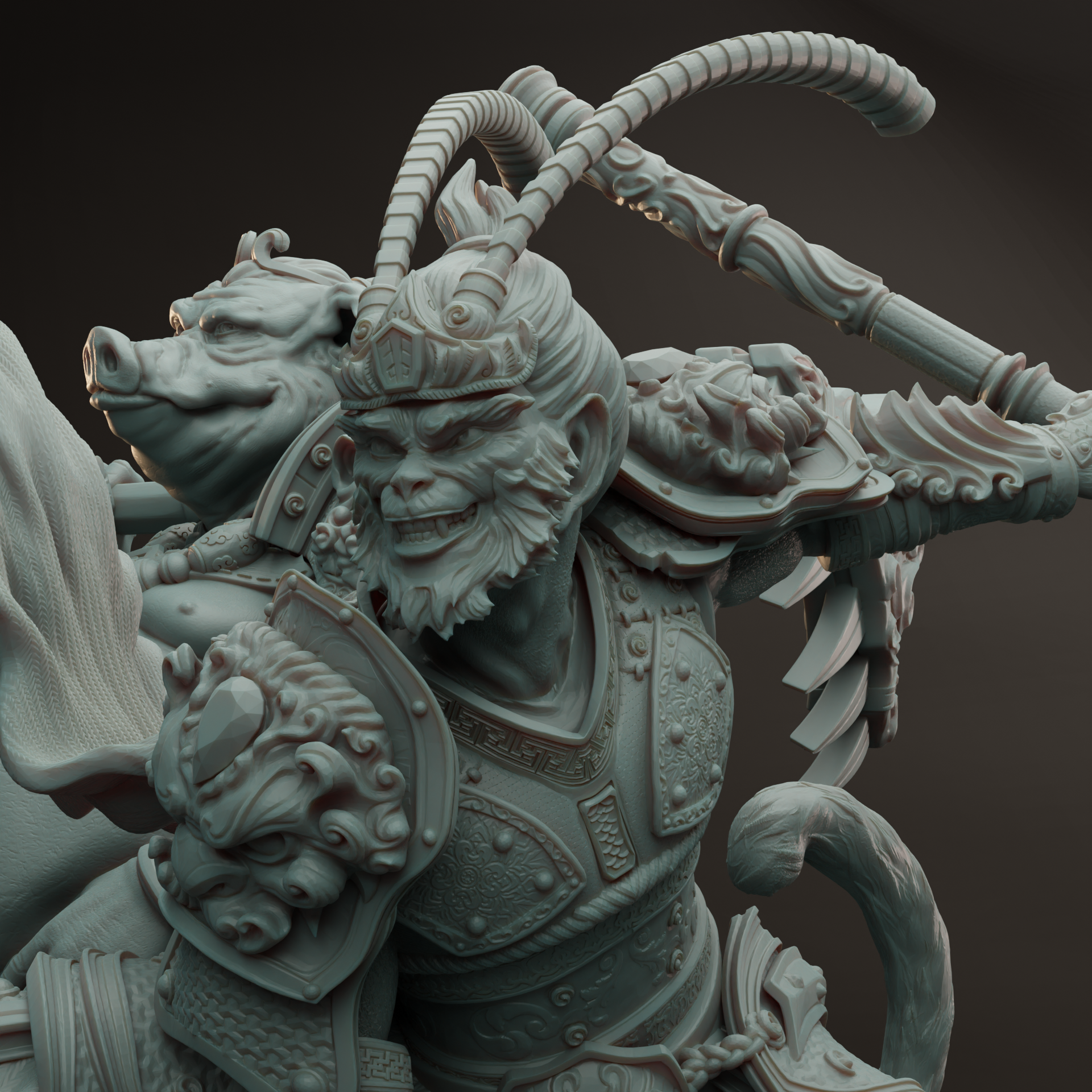 Journey to the west diorama 模型预览图 4