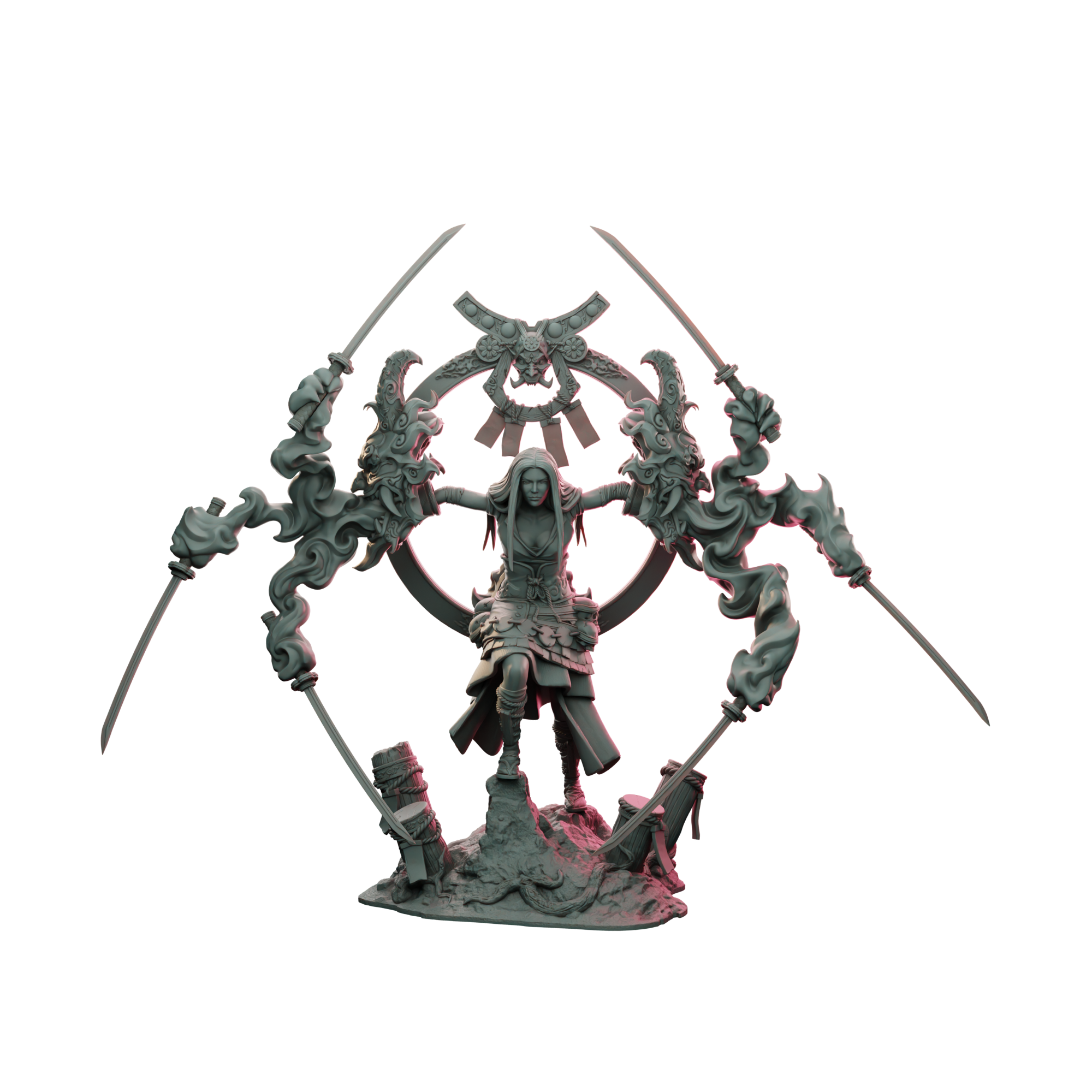 Shinmei, Guardian of the Ancestral Blades 模型预览图 3