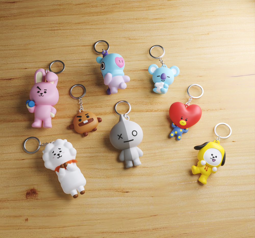BT21 / BTS keychain 模型预览图 1