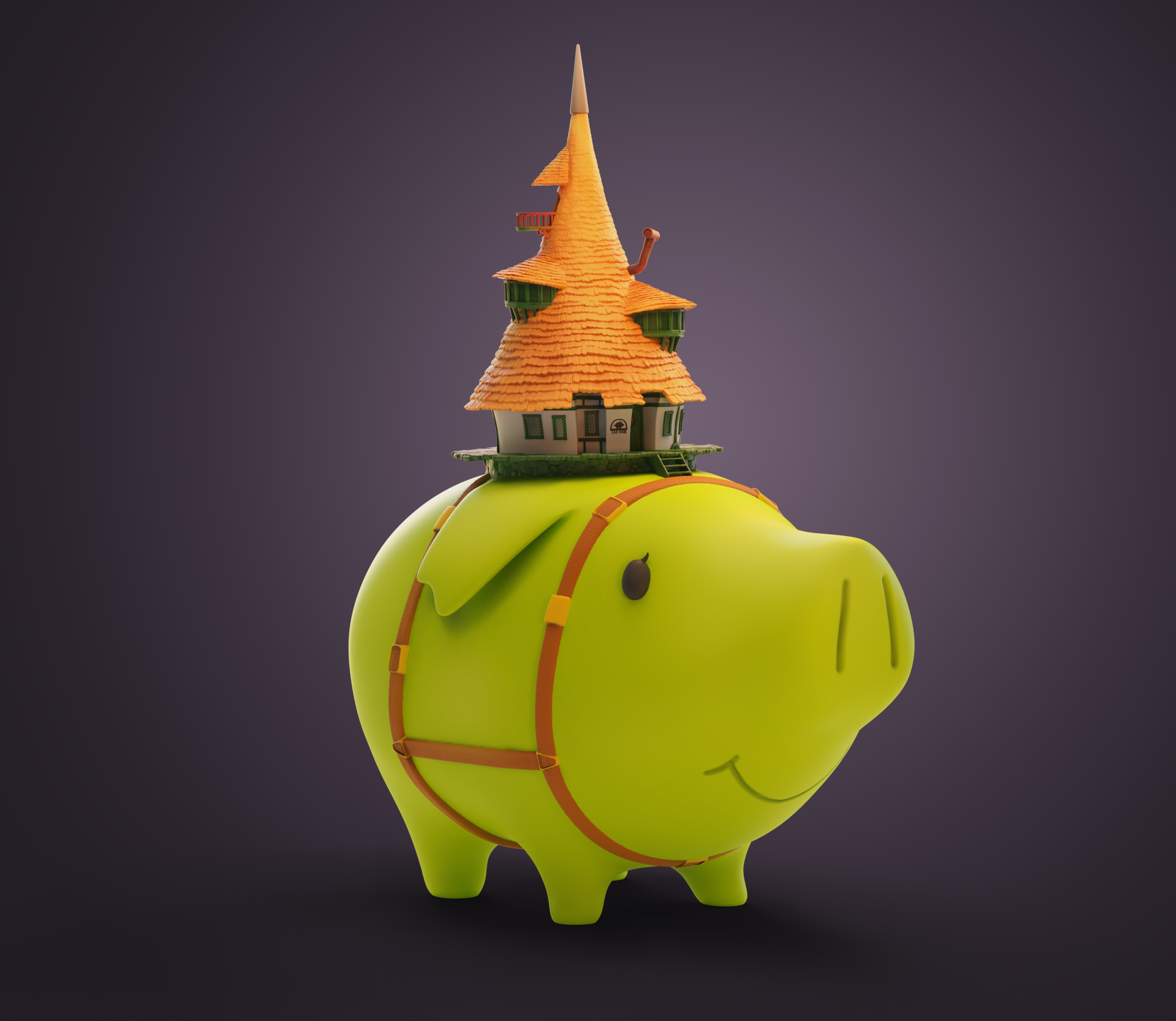 Hawk Mama Figure Boar Hat 模型预览图 1