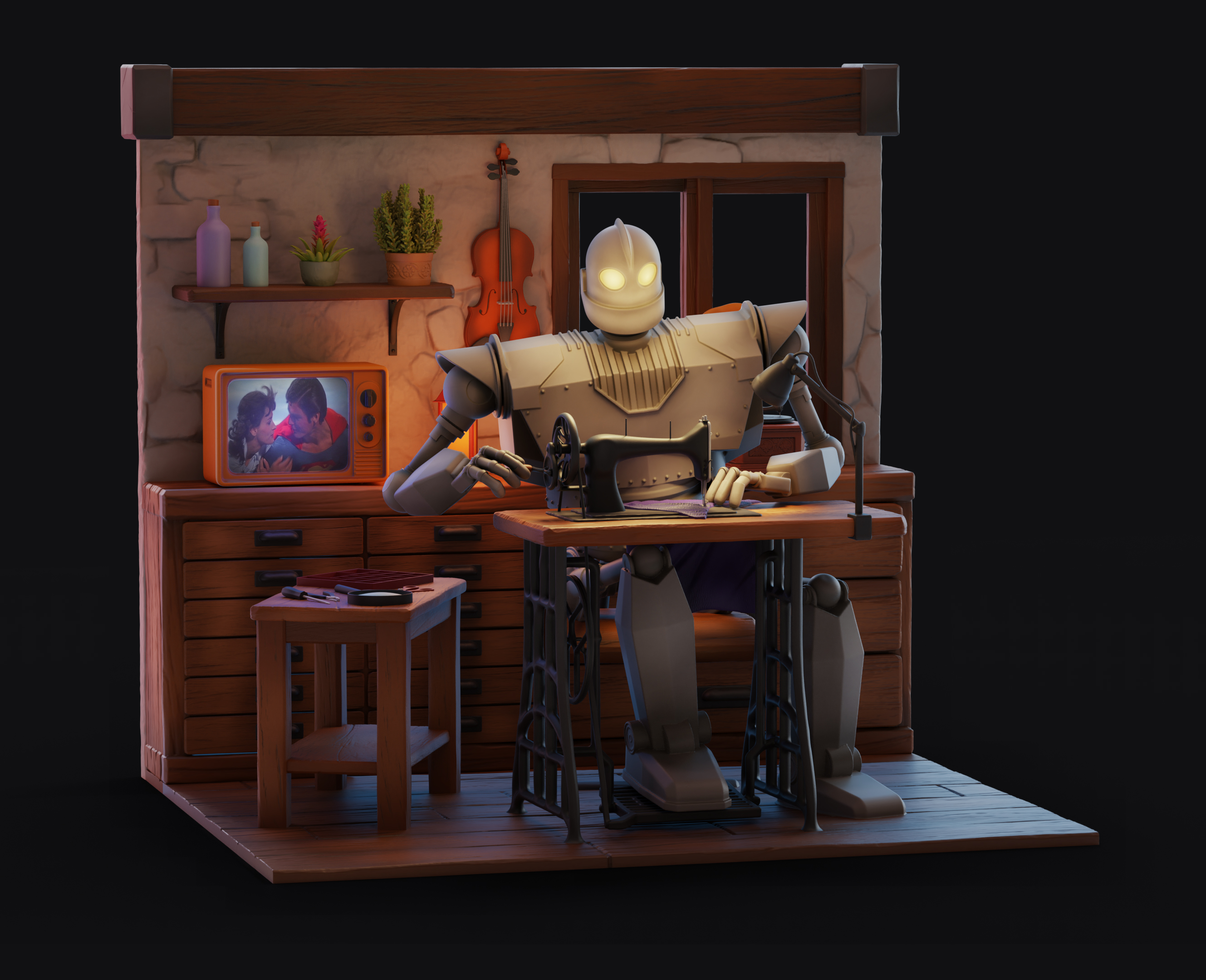 Iron Giant Diorama 模型预览图 1