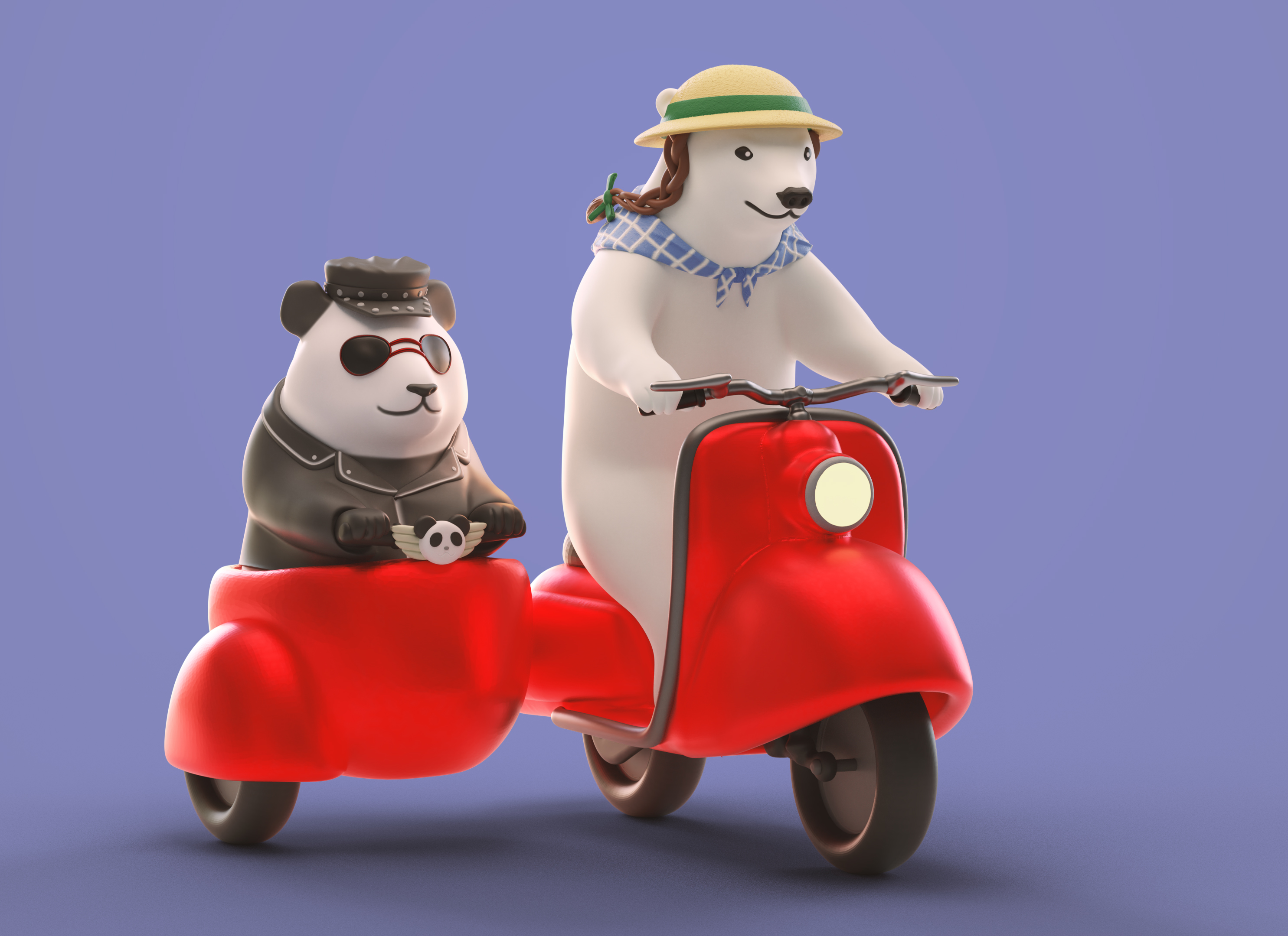Shirokuma Cafe Diorama 模型预览图 1