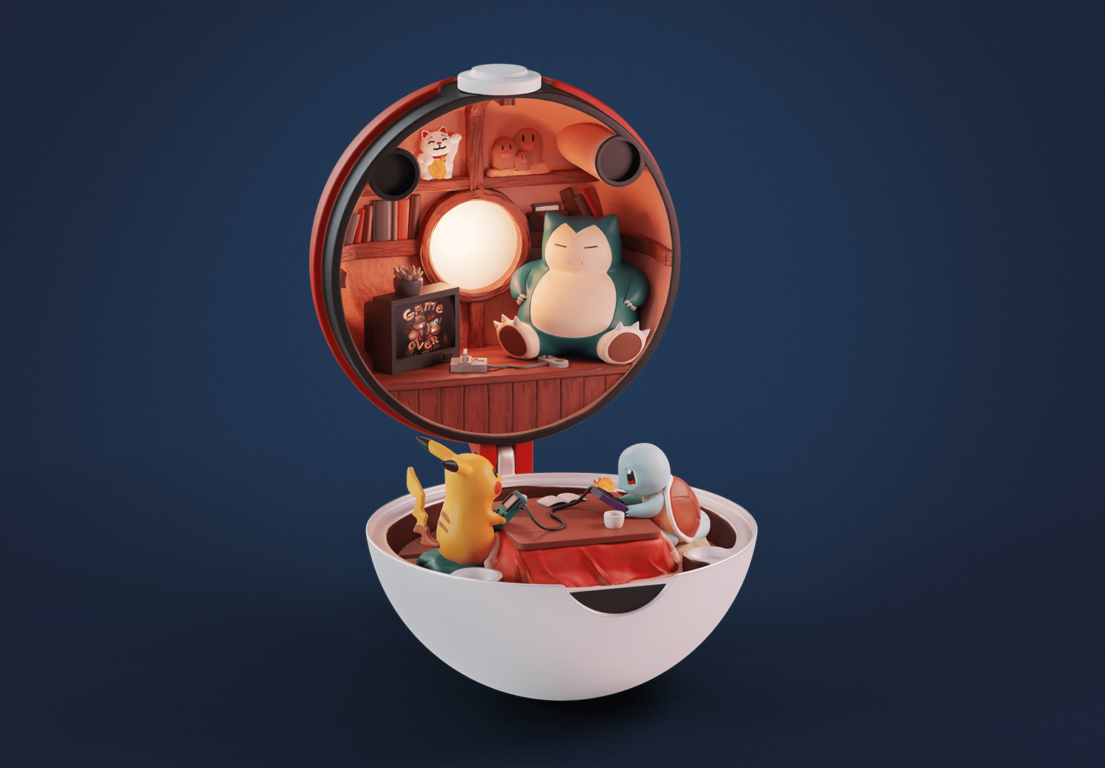 Pokeball Diorama 模型预览图 1