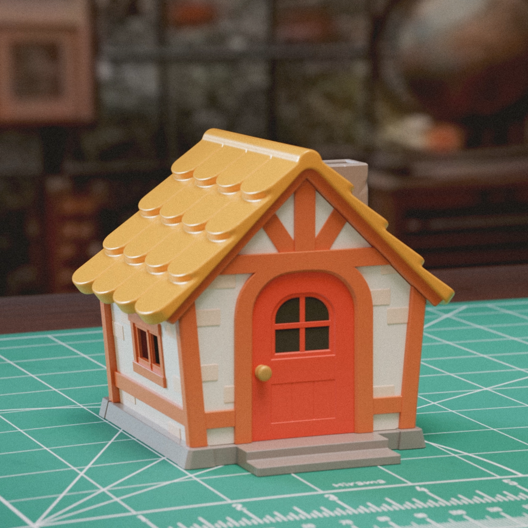 Animal Crossing Polly Pocket Style Diorama House 模型预览图 2