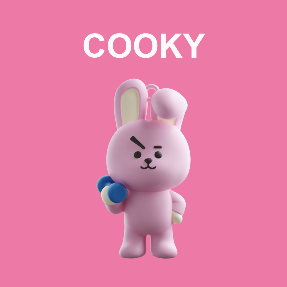 BT21 / BTS keychain 模型预览图 3