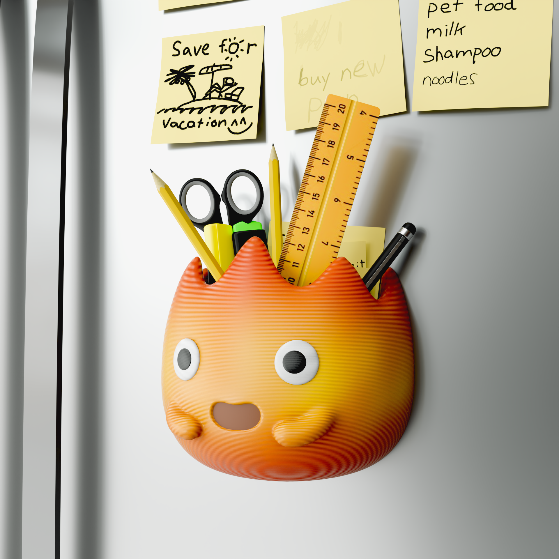 Calcifer magnetic container 模型预览图 3