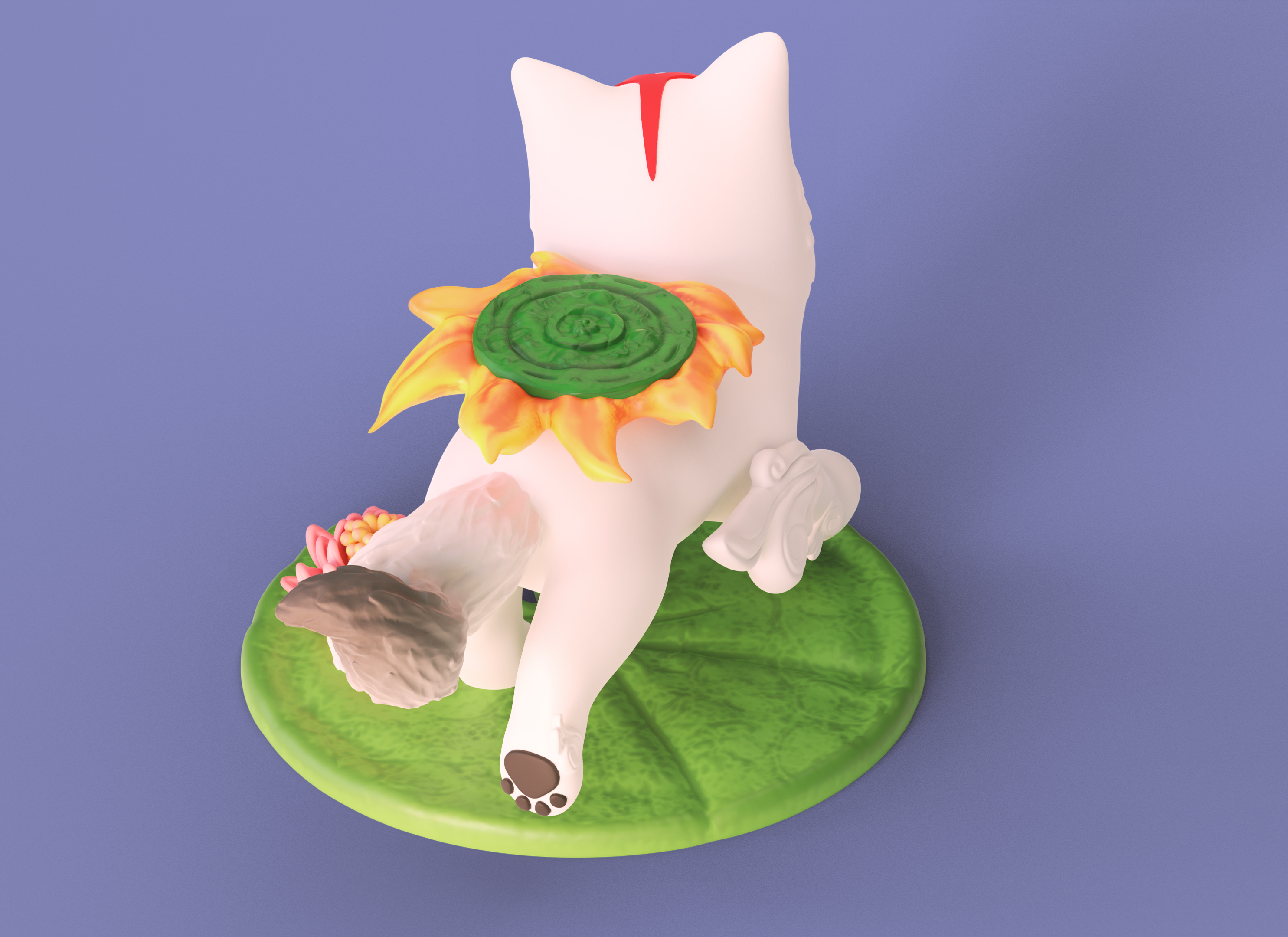Cute Chibi Okami Figure 模型预览图 2