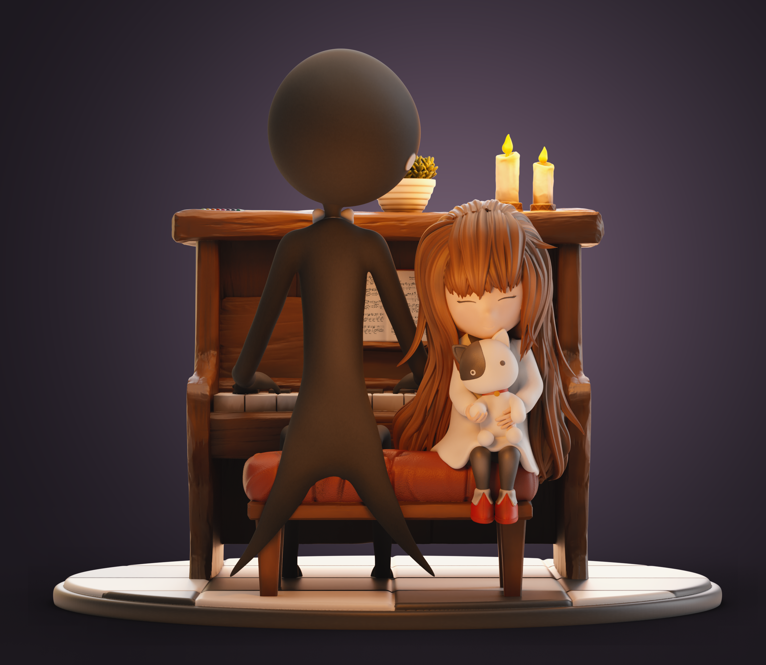 Deemo Game Diorama 模型预览图 2
