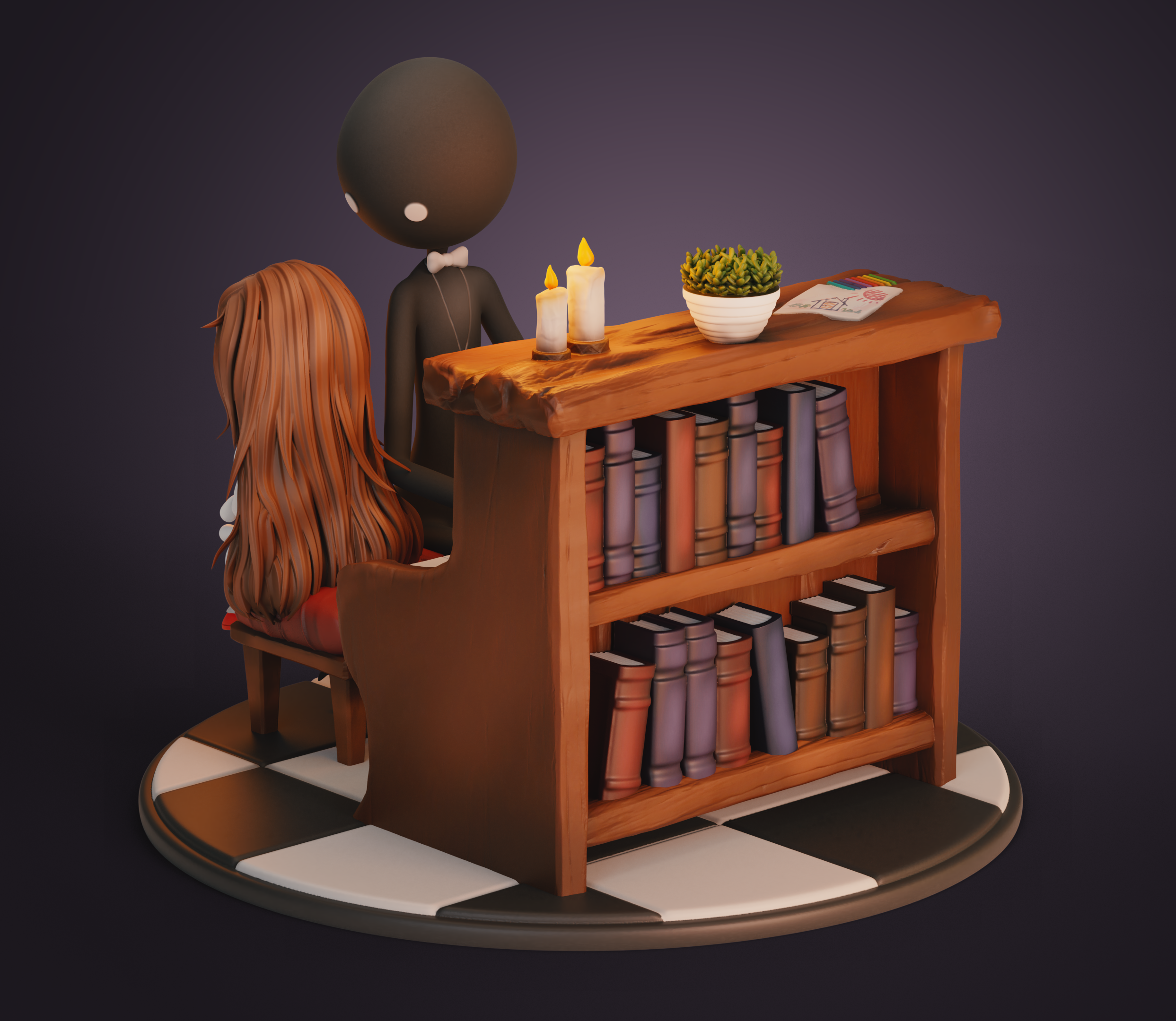 Deemo Game Diorama 模型预览图 3