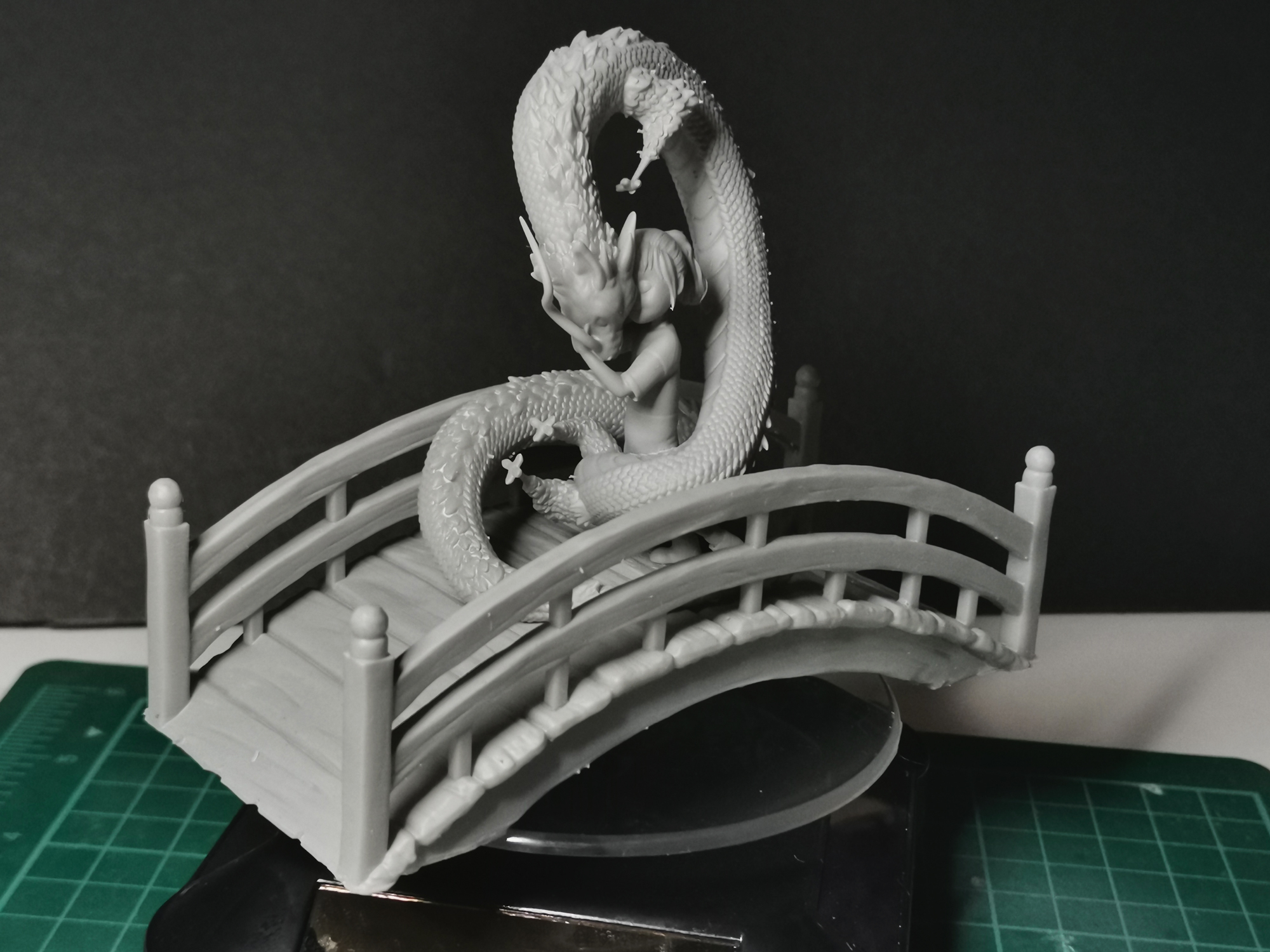 Haku And Chihiro Diorama 模型预览图 4