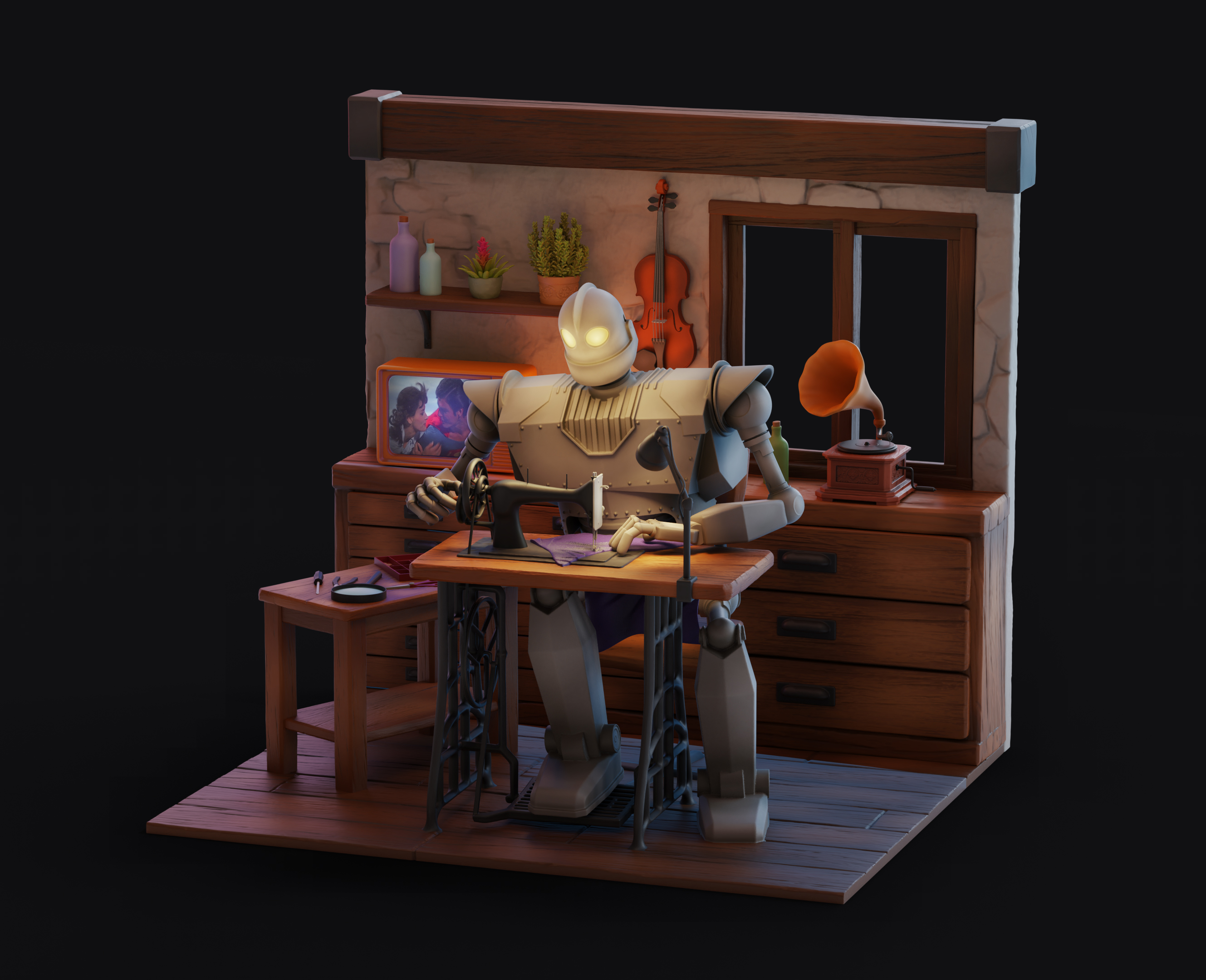 Iron Giant Diorama 模型预览图 2