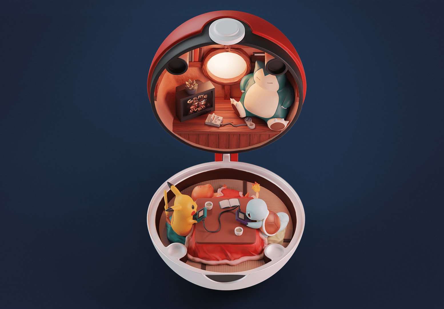 Pokeball Diorama 模型预览图 2