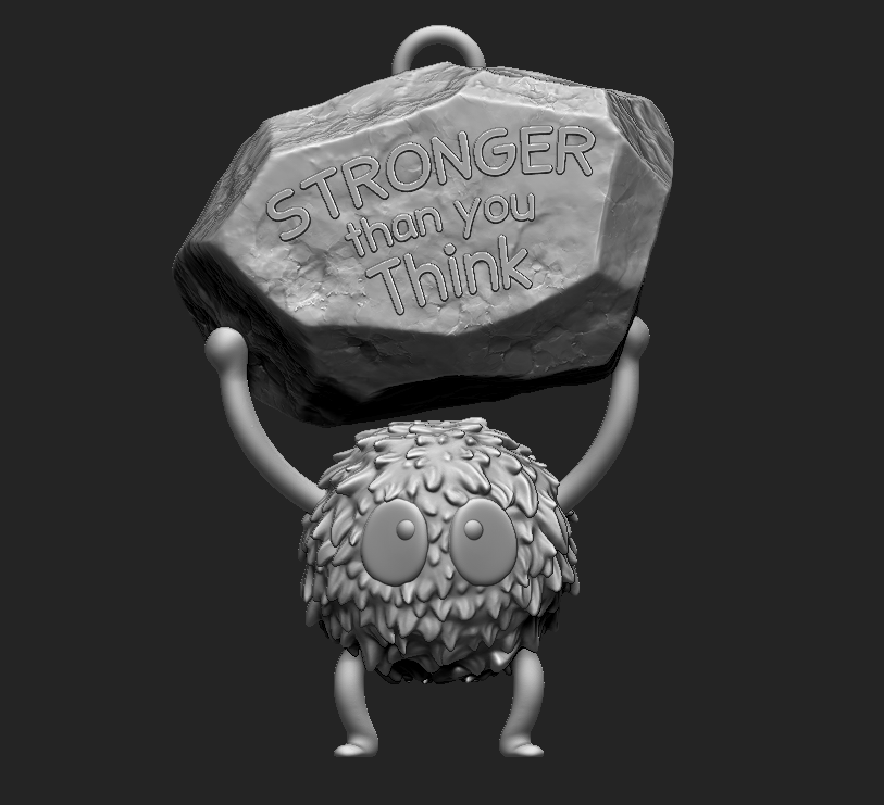 Stronger Than You Think - Ghibli Keychain 模型预览图 3