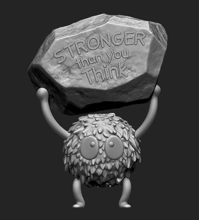 Stronger Than You Think - Ghibli Keychain 模型预览图 2