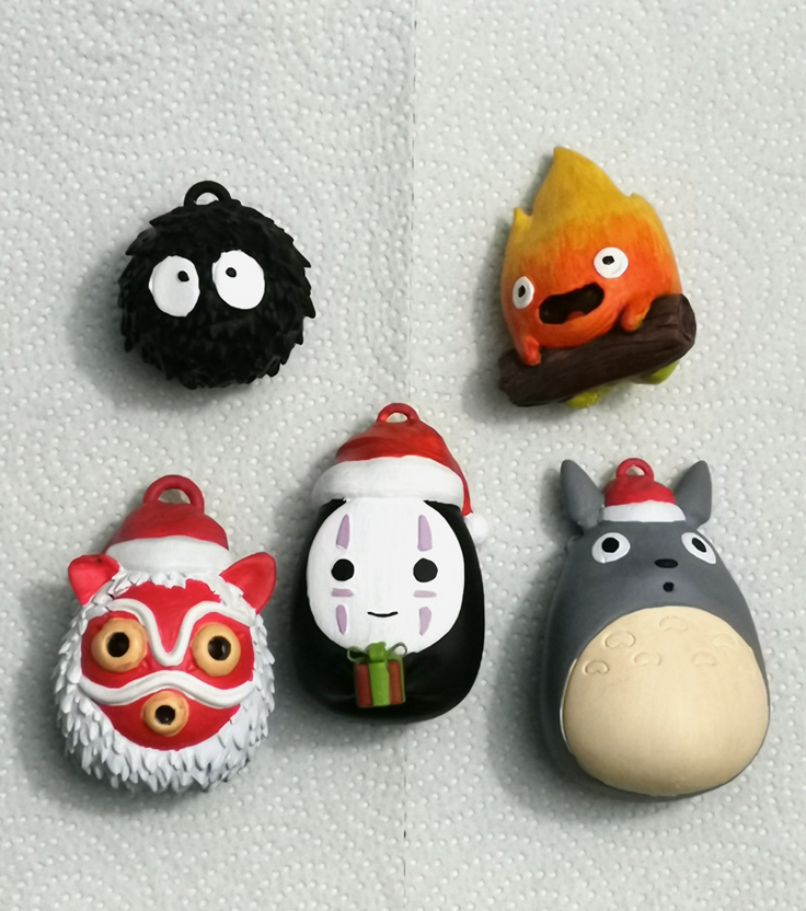 Studio Ghibli Christmas Ornaments 模型预览图 3