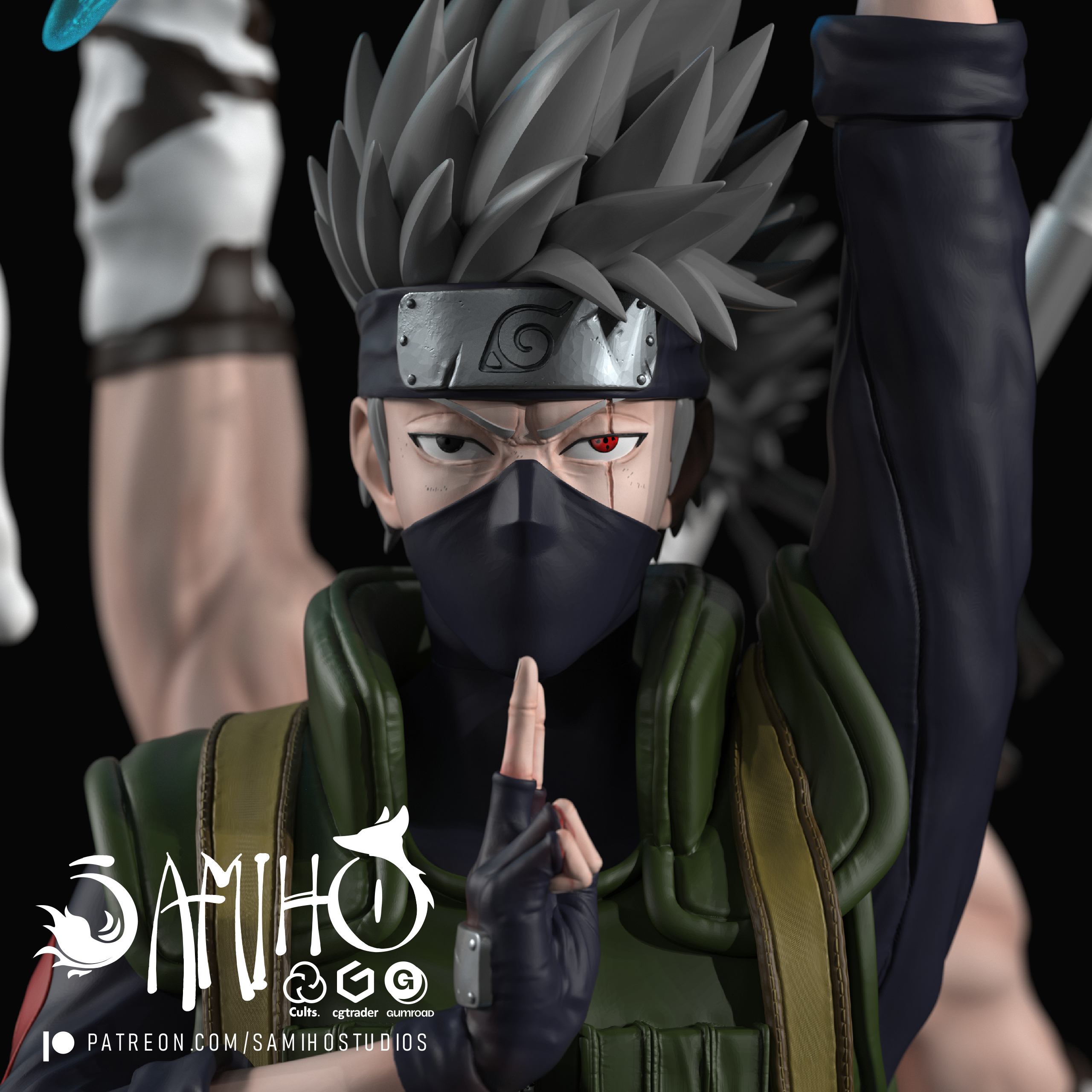 Samiho Studios - Kakashi VS Zabuza 模型预览图 1