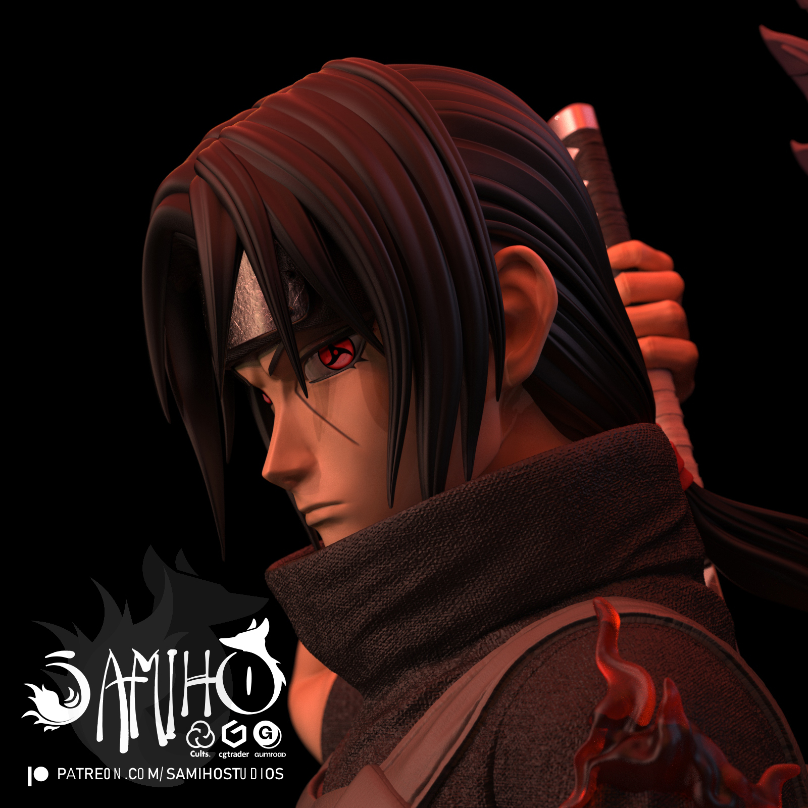 Samiho Studios - Itachi Anbu 模型预览图 1
