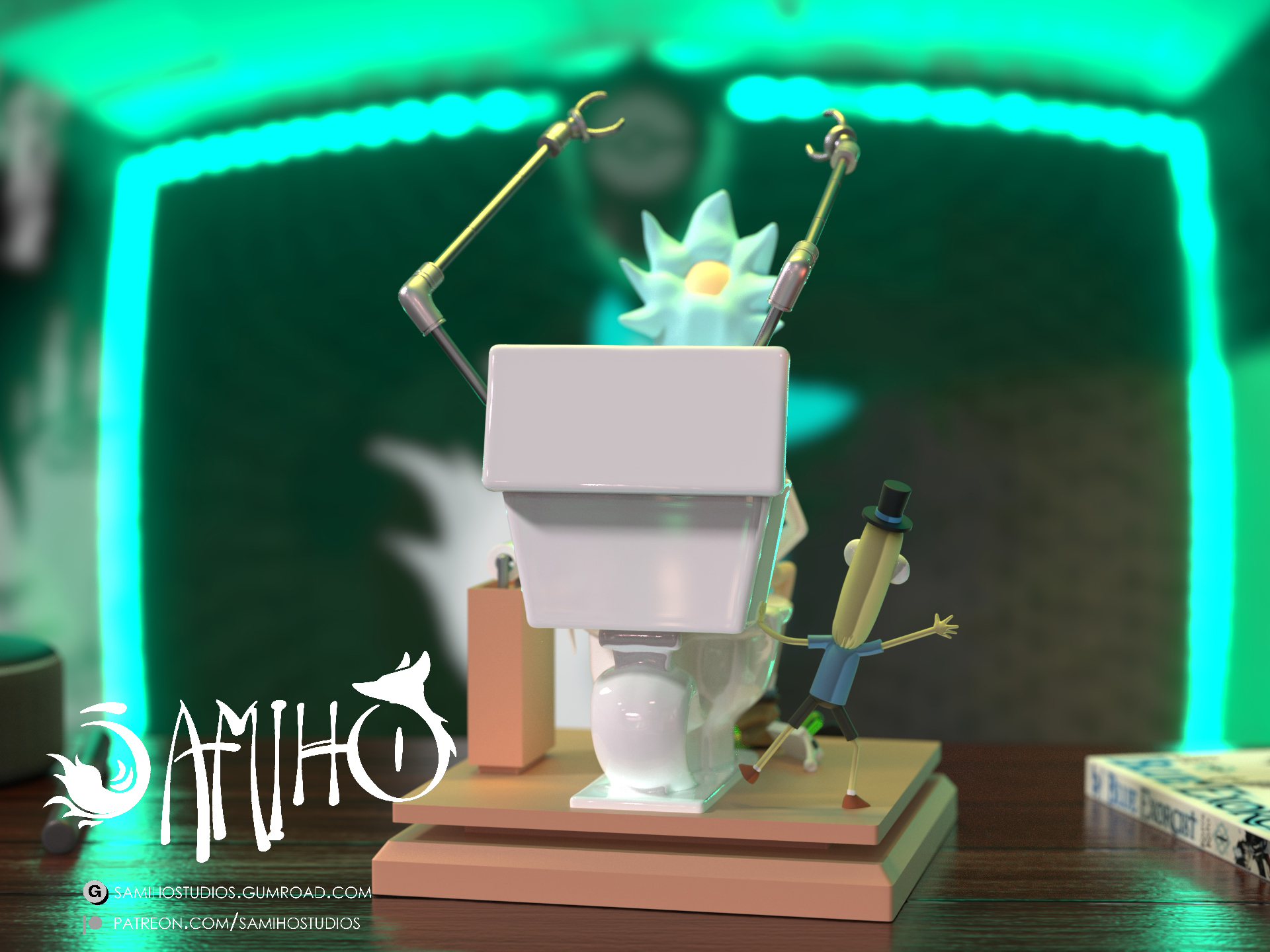 Samiho Studios - Rick: King Of Shit Diorama 模型预览图 6