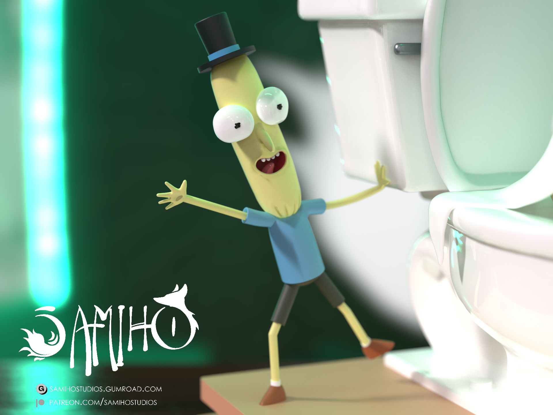 Samiho Studios - Rick: King Of Shit Diorama 模型预览图 5