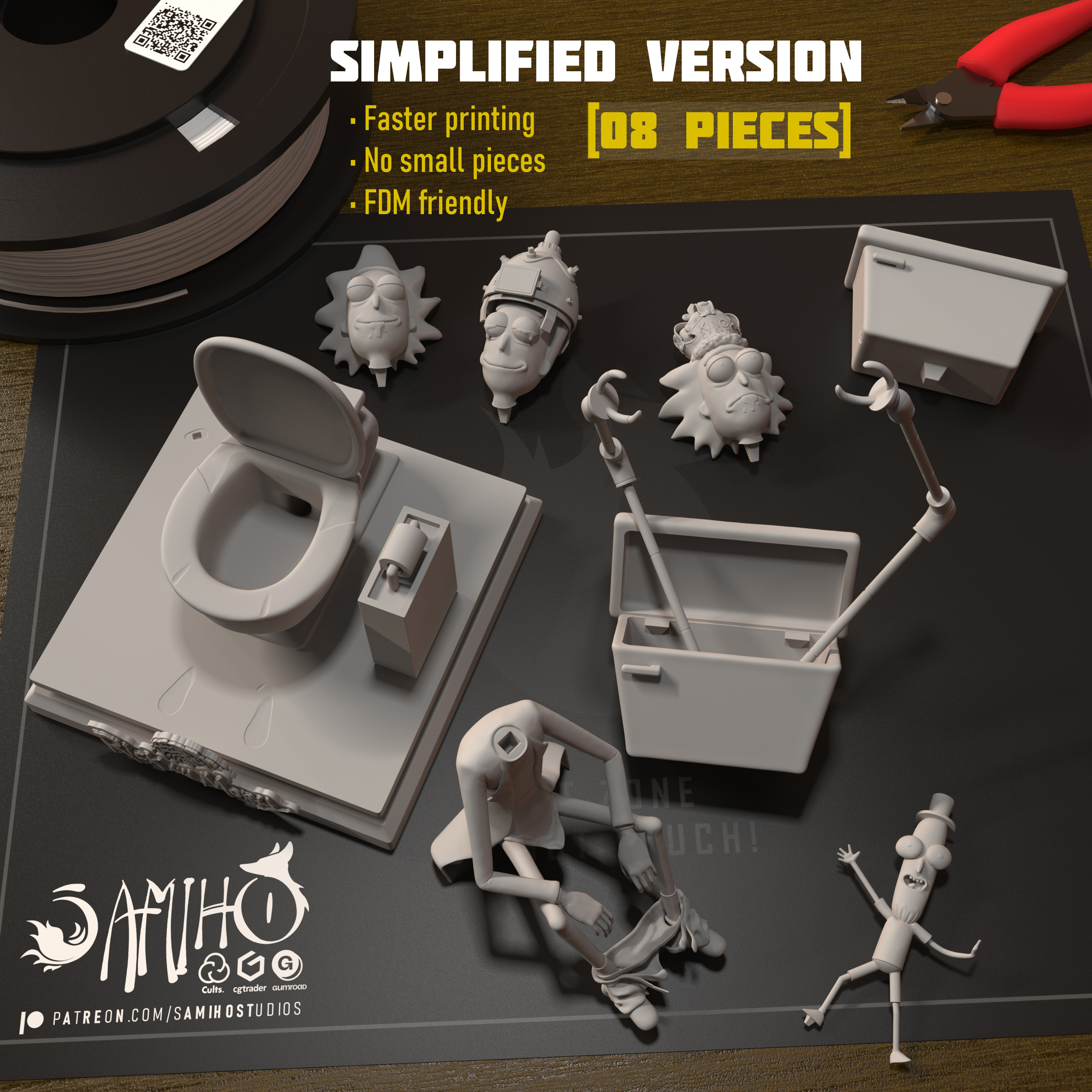 Samiho Studios - Rick: King Of Shit Diorama 模型预览图 9