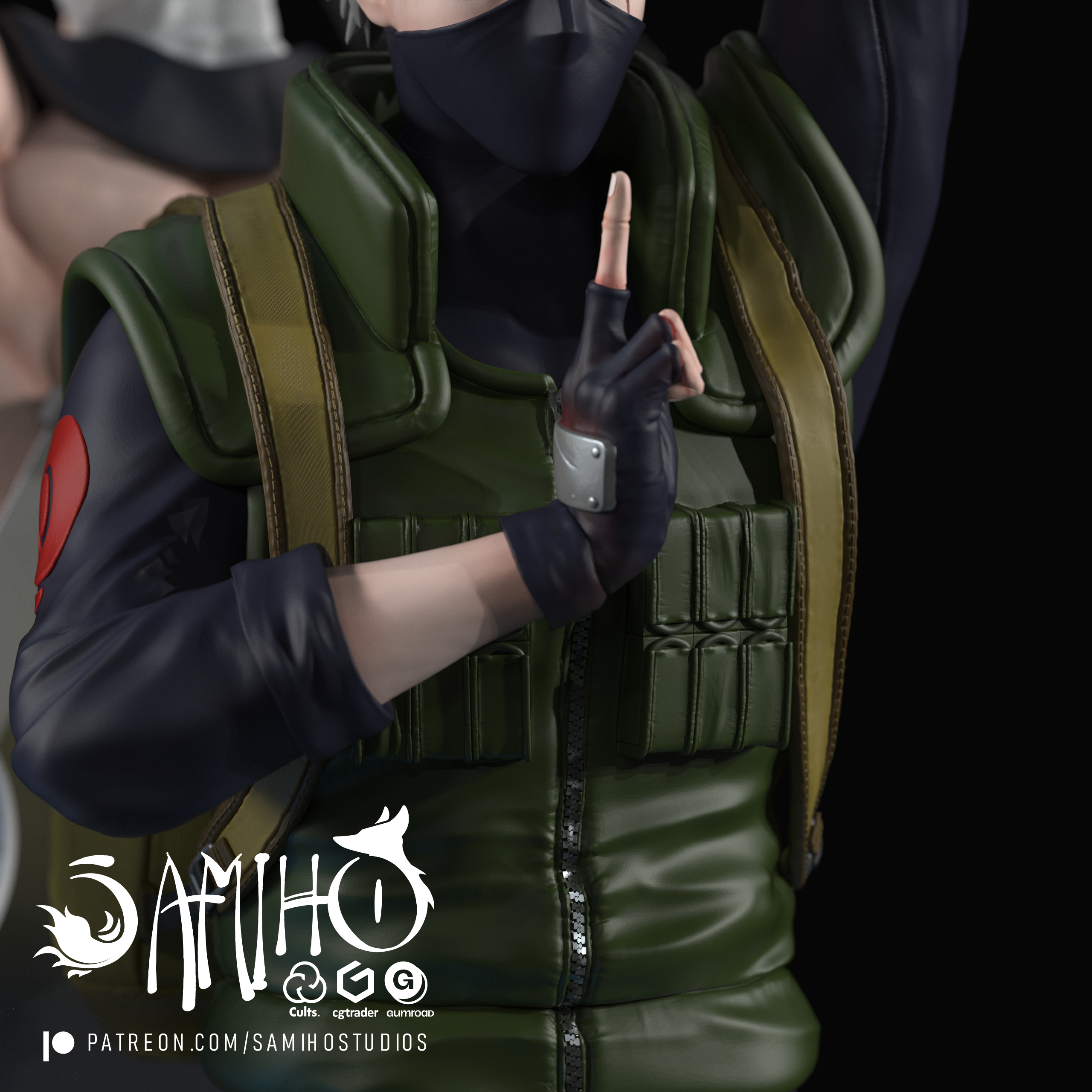 Samiho Studios - Kakashi VS Zabuza 模型预览图 4