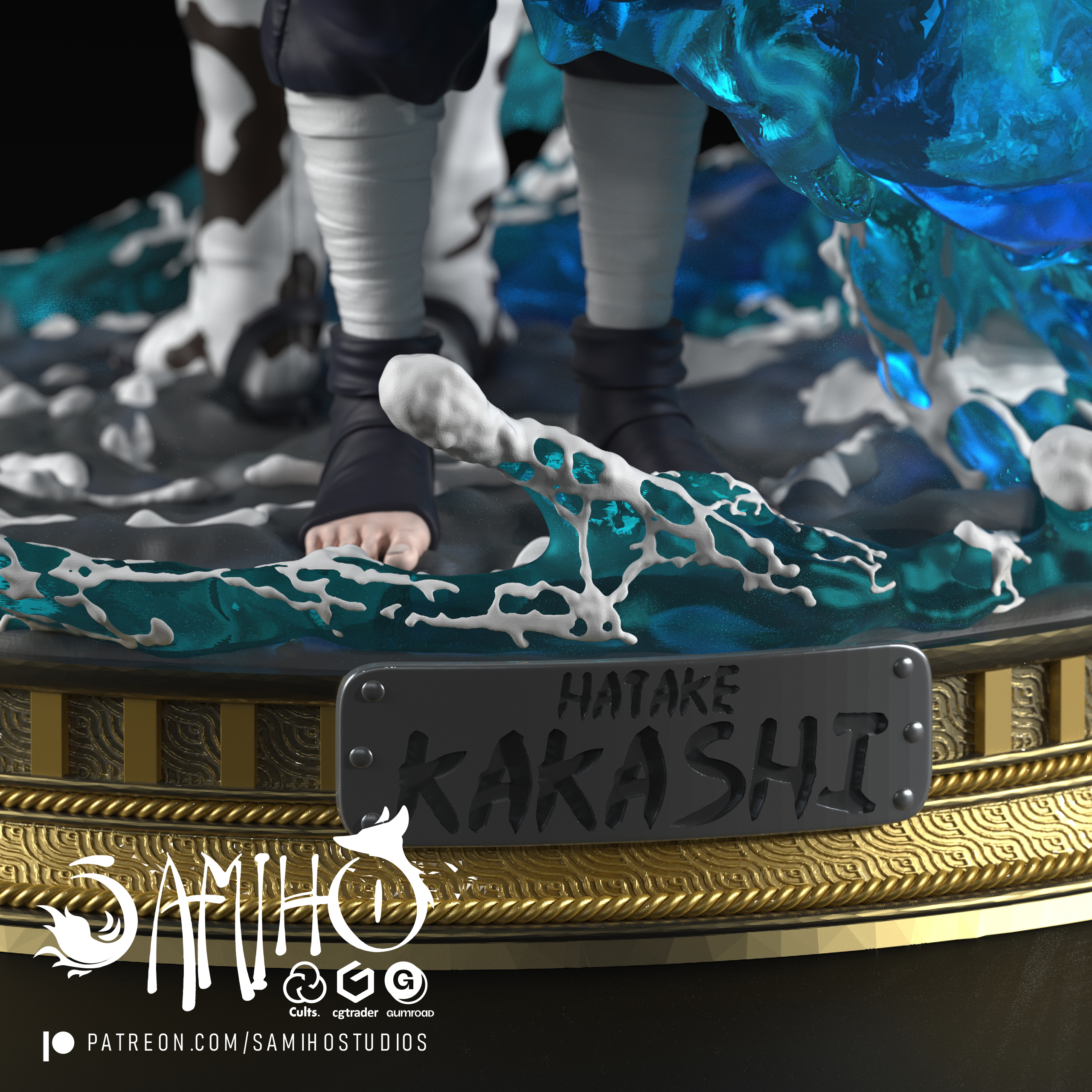Samiho Studios - Kakashi VS Zabuza 模型预览图 7