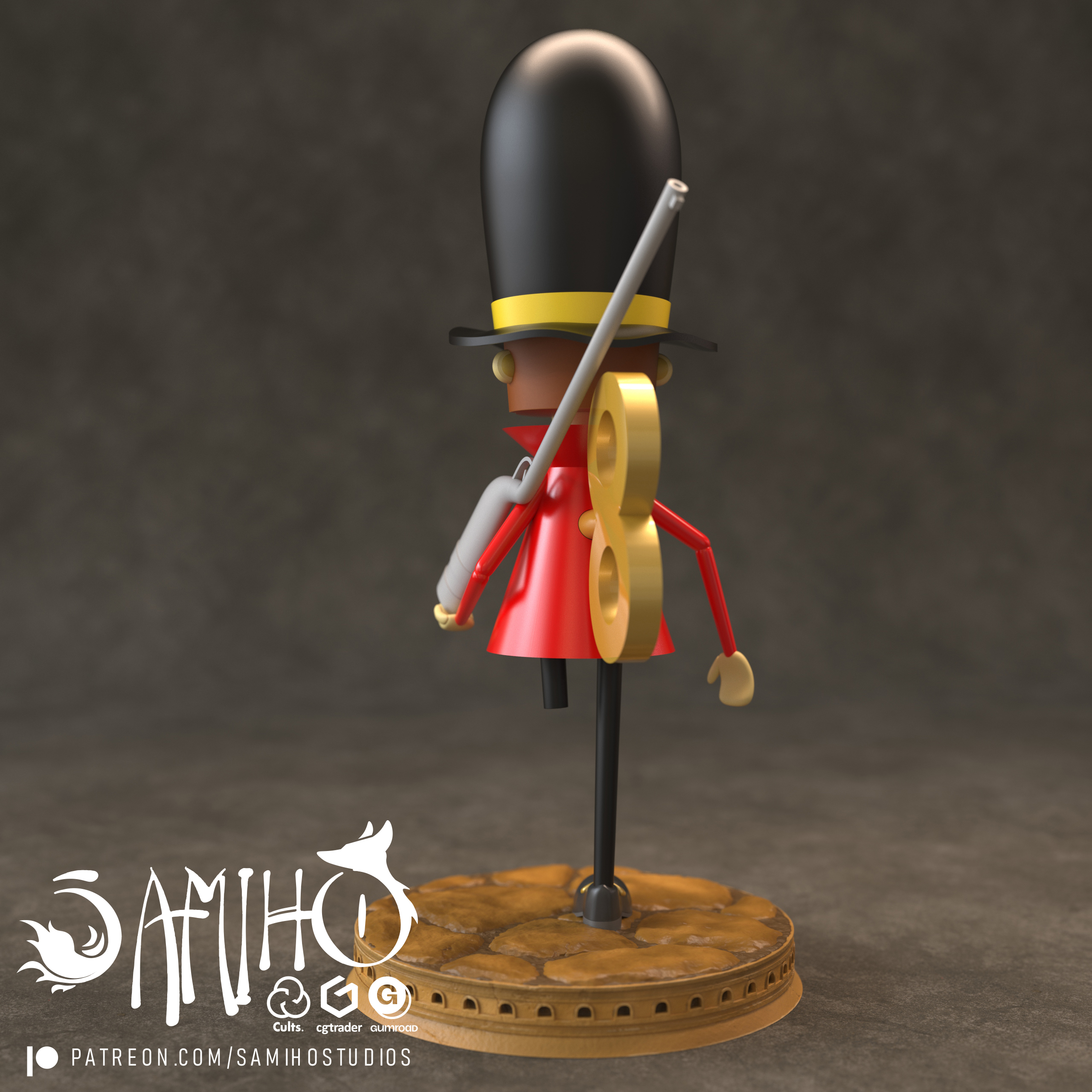 Samiho Studios - Thunder Soldier (Idle) 模型预览图 3