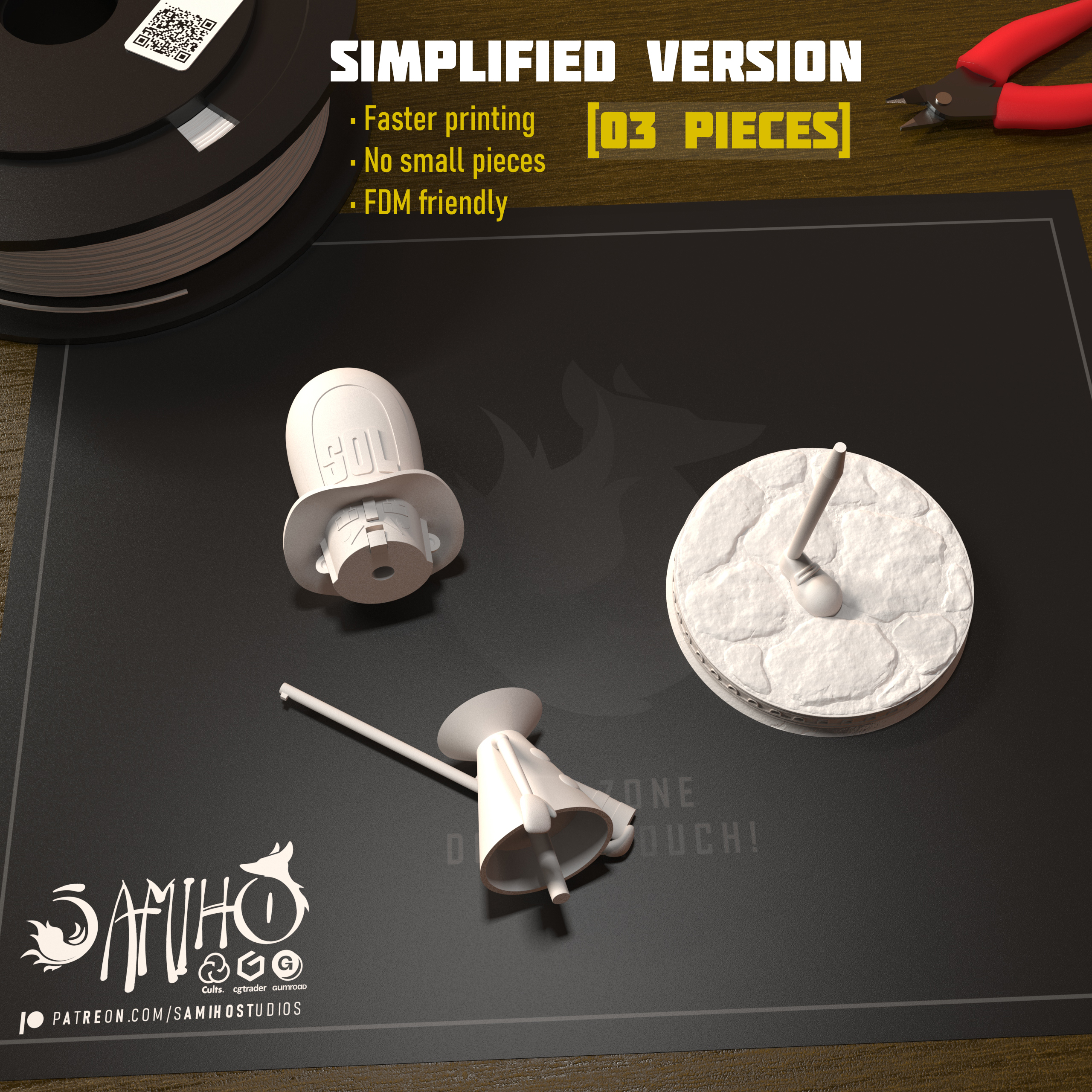 Samiho Studios - Thunder Soldier (Idle) 模型预览图 9