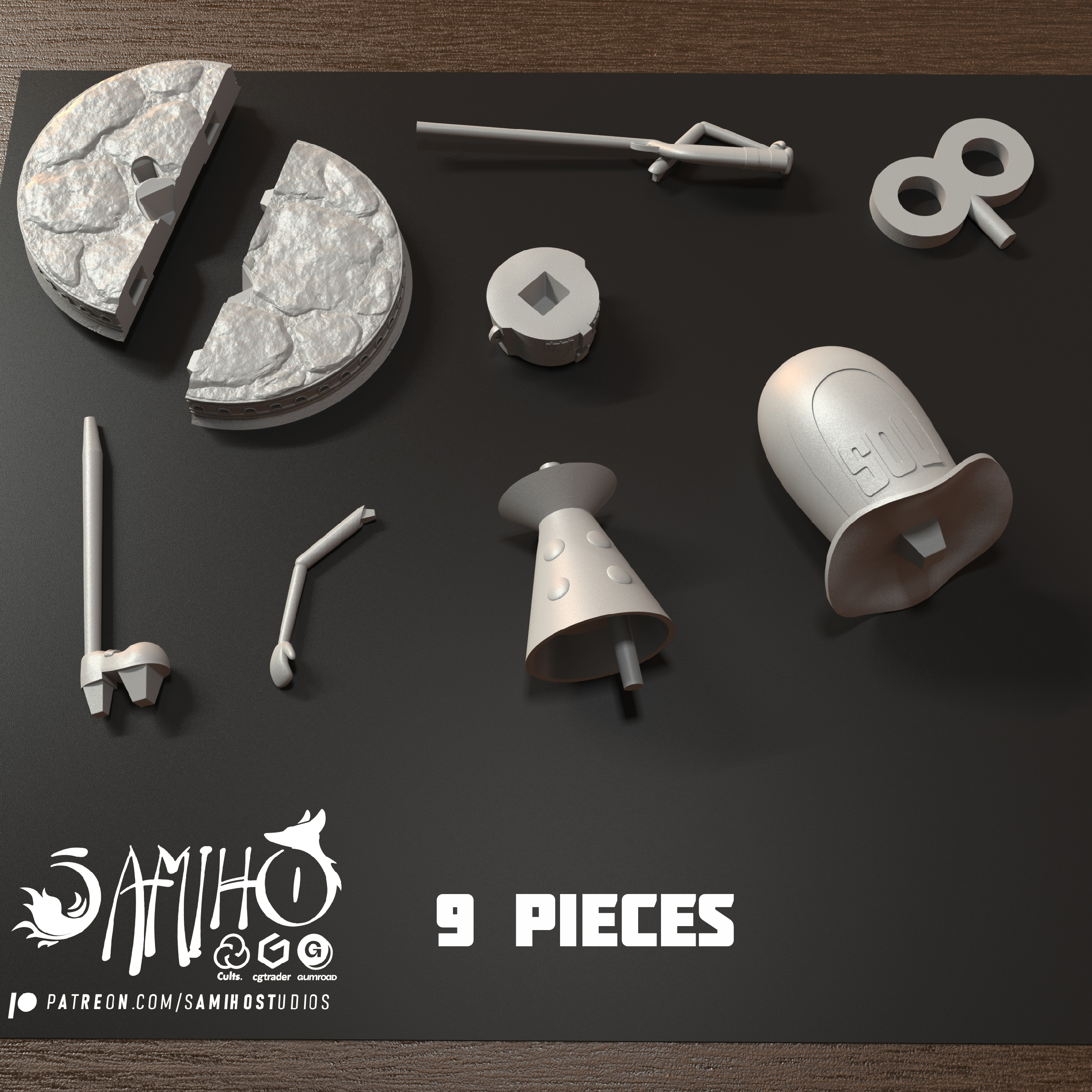 Samiho Studios - Thunder Soldier (Idle) 模型预览图 8