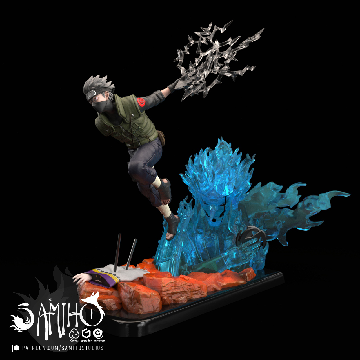 Samiho Studios - Kakashi and Susanoo 模型预览图 2
