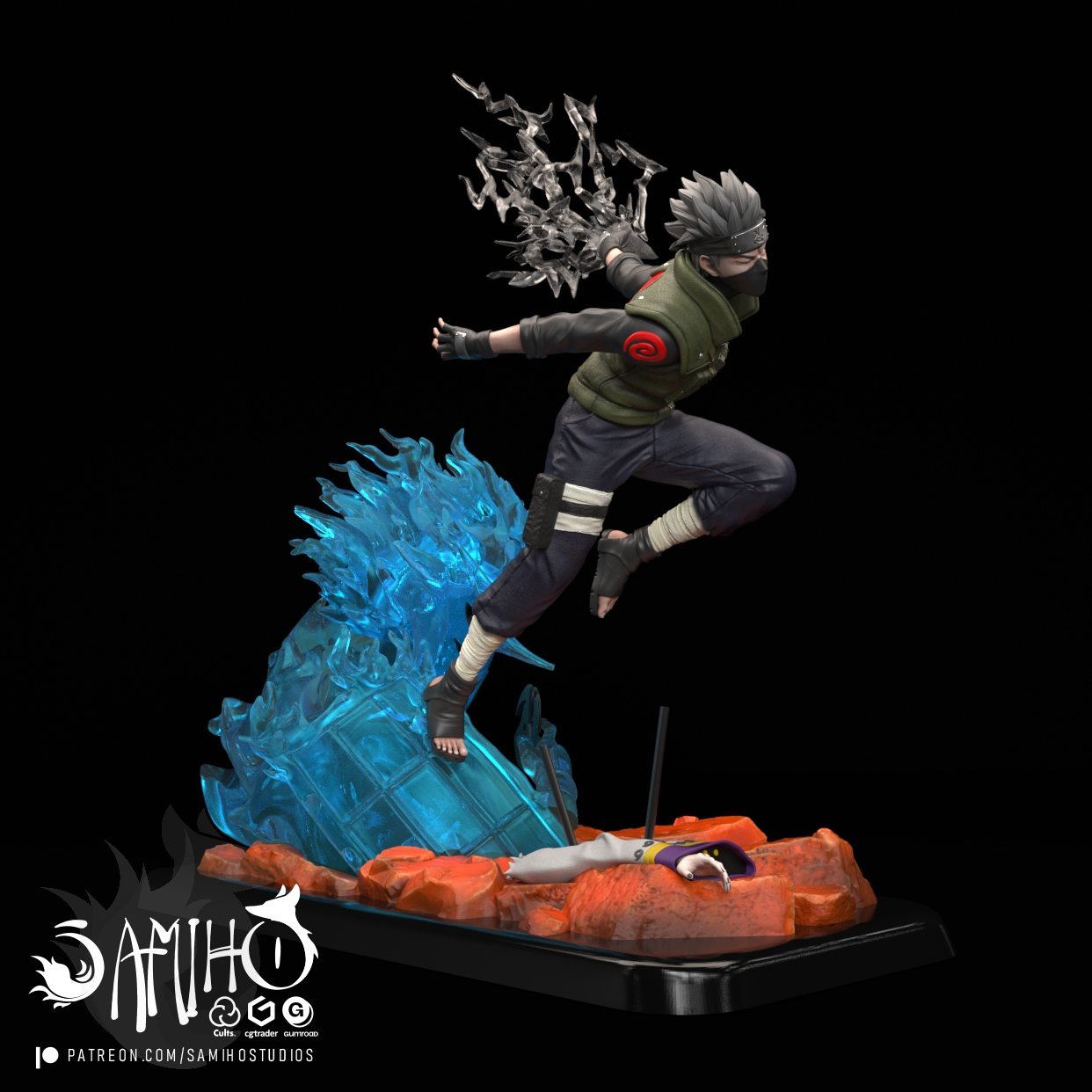 Samiho Studios - Kakashi and Susanoo 模型预览图 4
