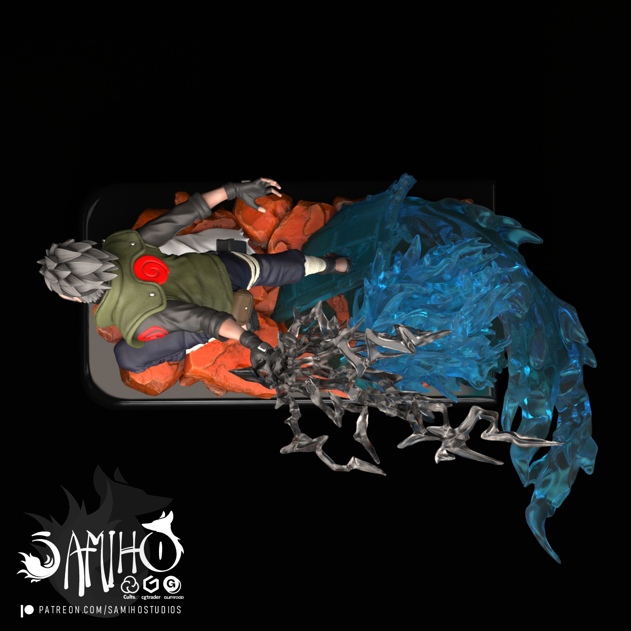Samiho Studios - Kakashi and Susanoo 模型预览图 7