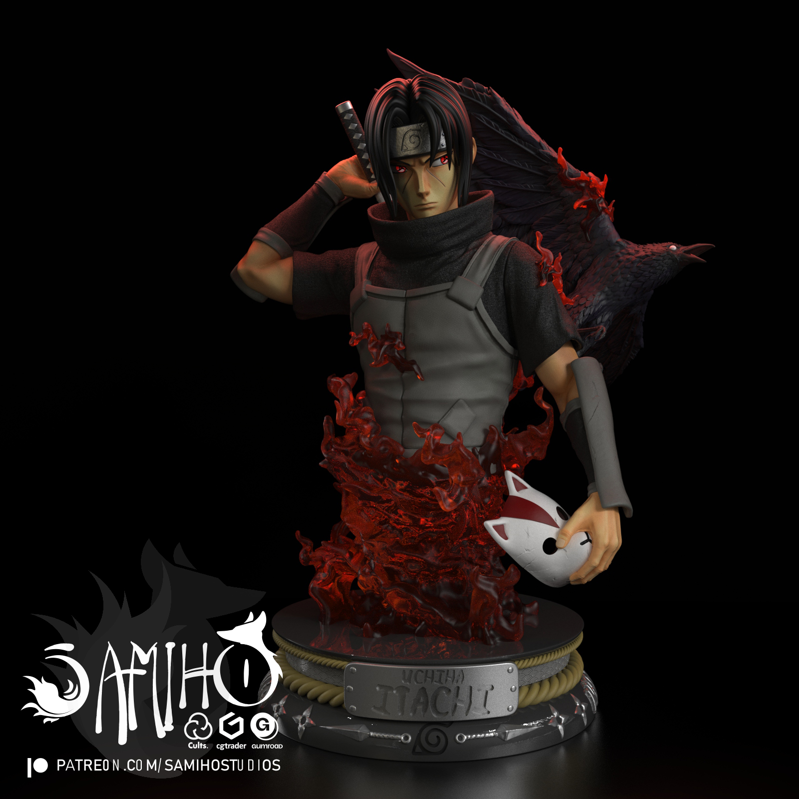 Samiho Studios - Itachi Anbu 模型预览图 2