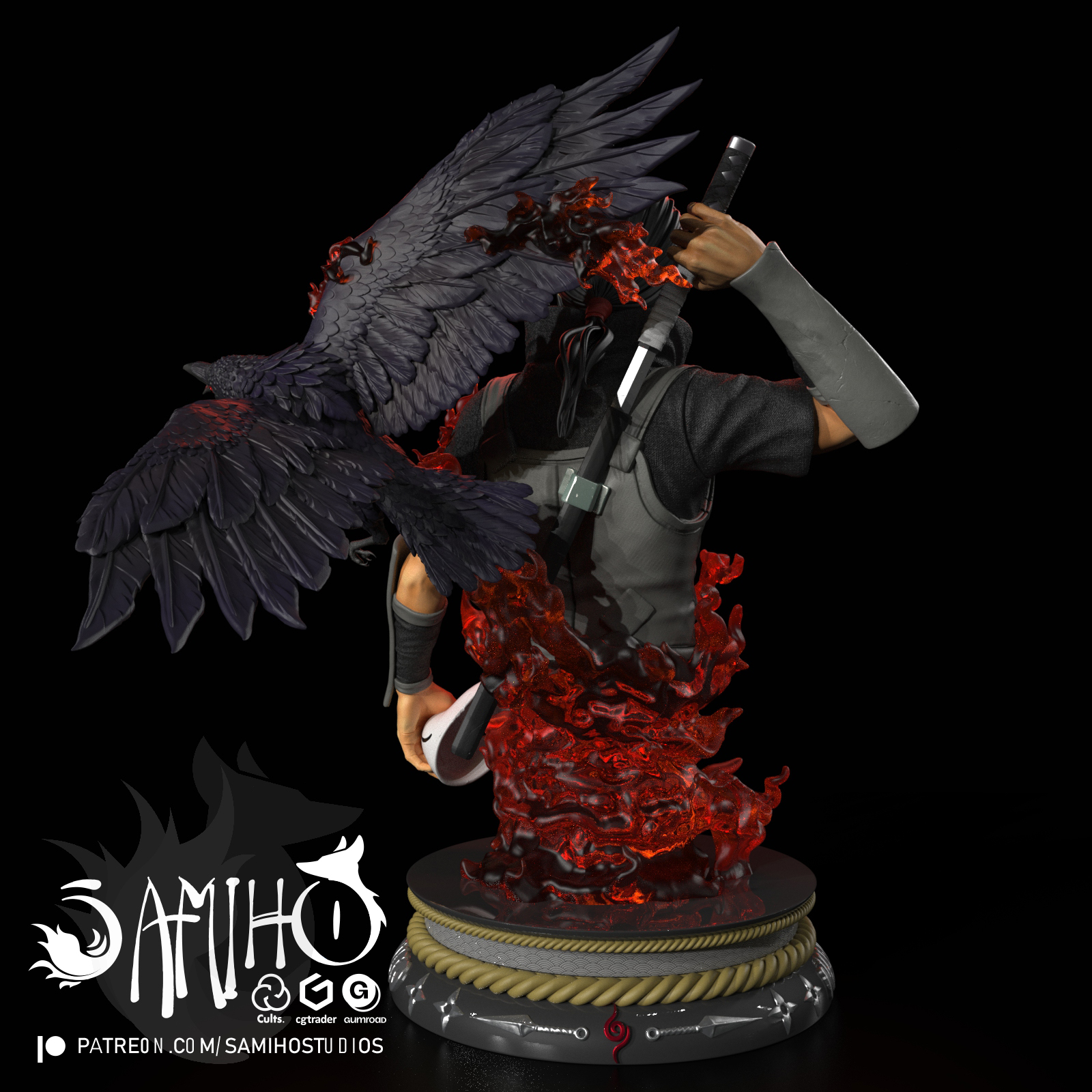 Samiho Studios - Itachi Anbu 模型预览图 3