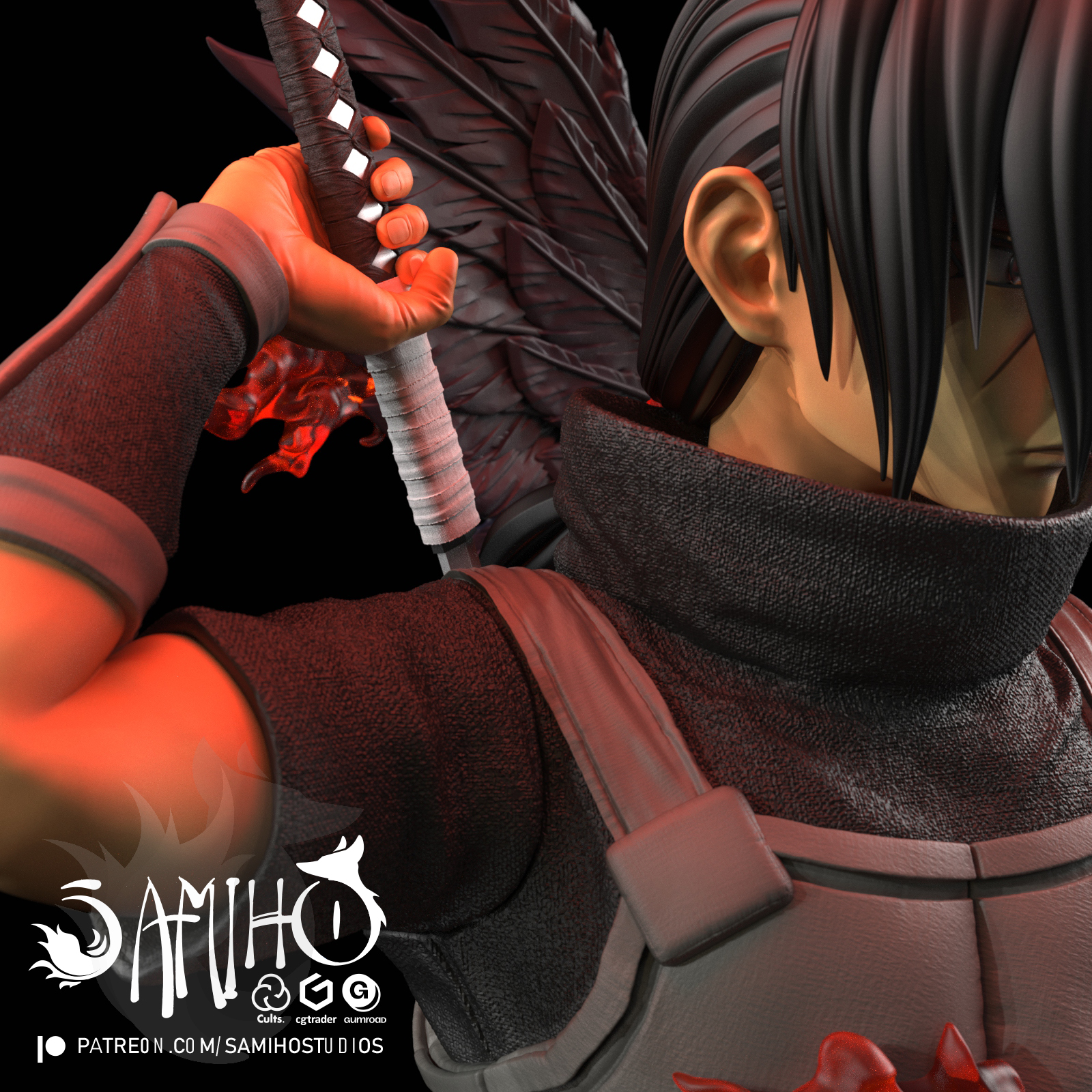 Samiho Studios - Itachi Anbu 模型预览图 8